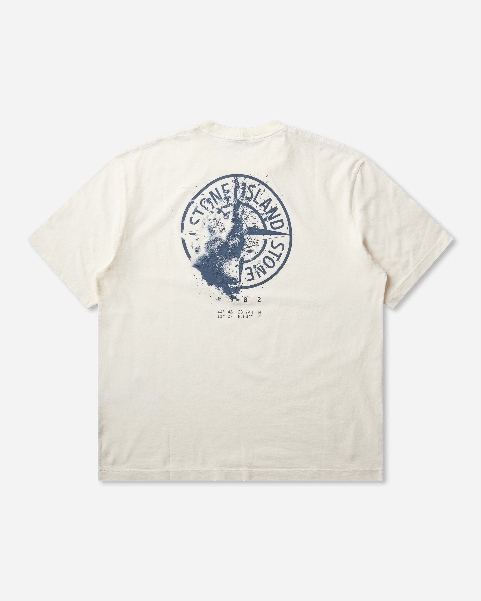 Stone Island Men's Organic Cotton Jersey T-Shirt Ivory, view 2