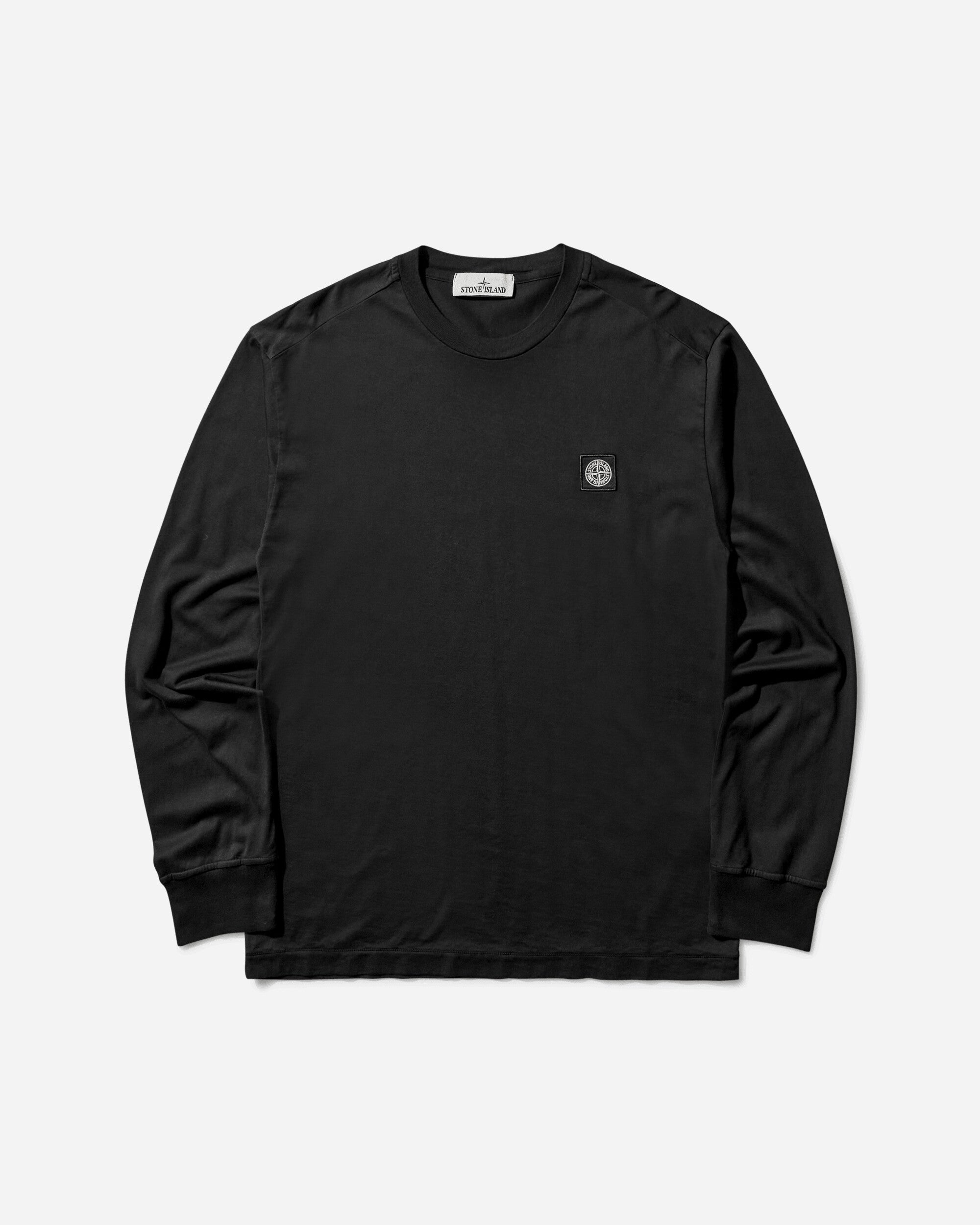 Stone Island Men's 60/2 Cotton Jersey Longsleeve T-Shirt Black