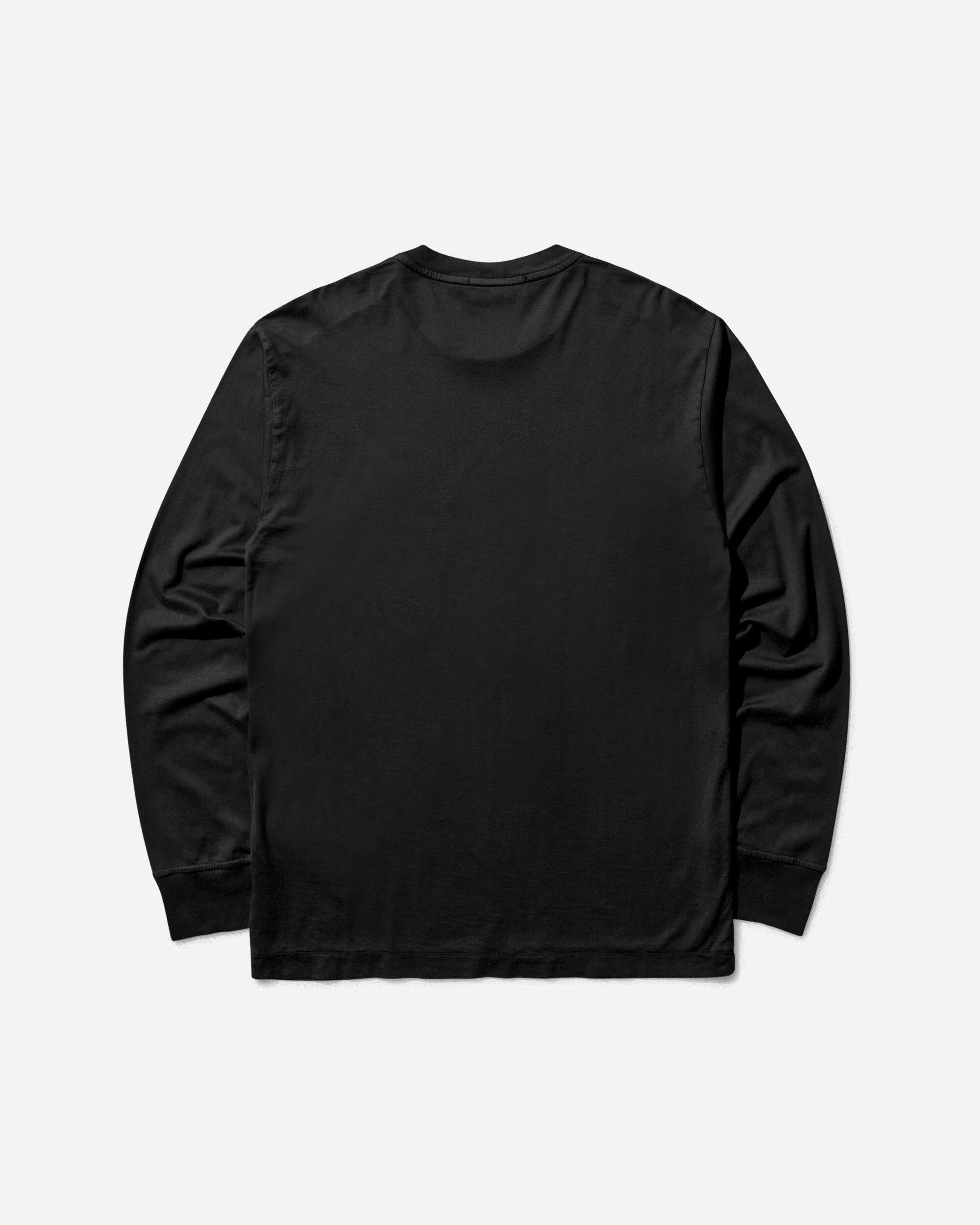 Stone Island Men's 60/2 Cotton Jersey Longsleeve T-Shirt Black, view 2