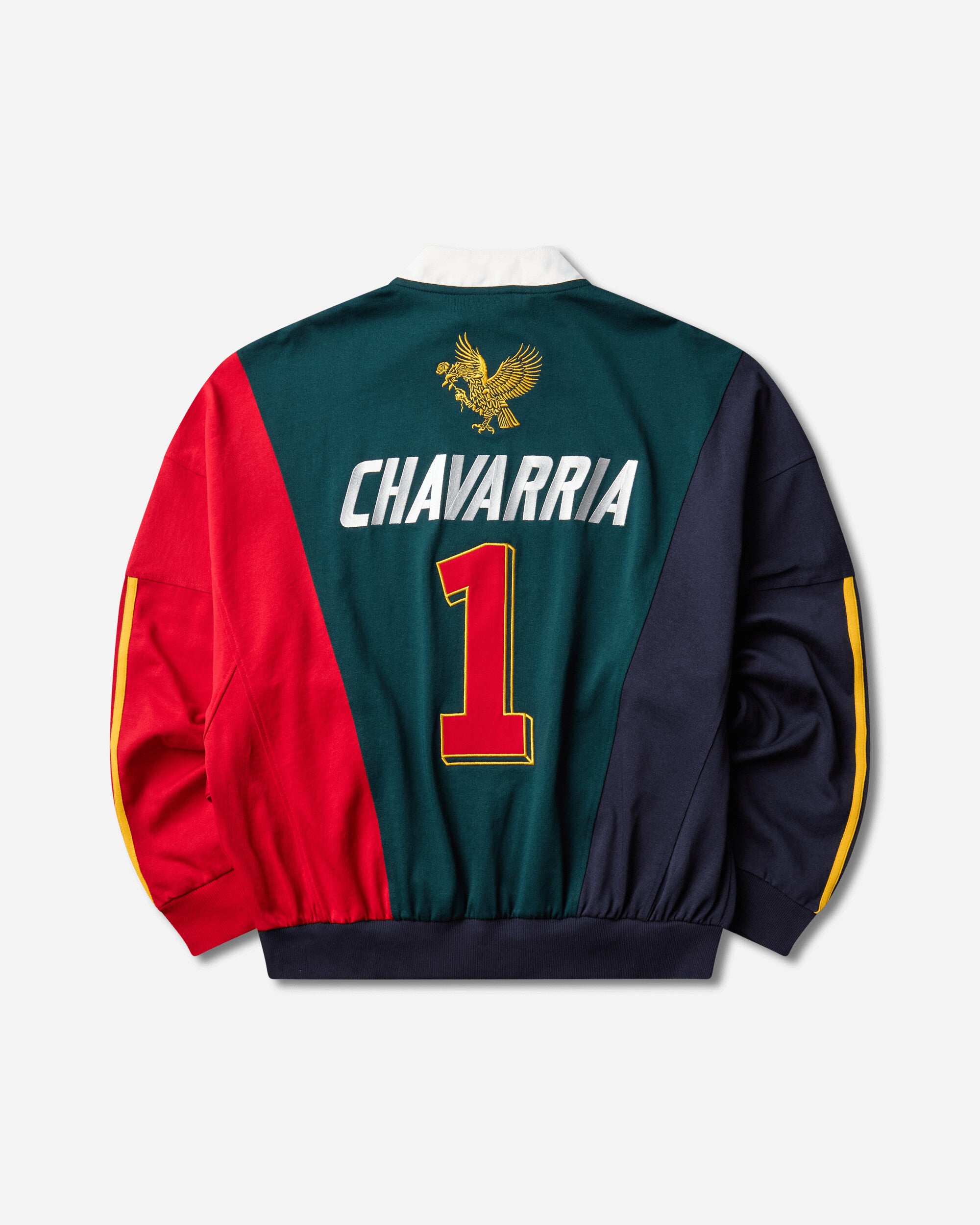 adidas Men's Willy Chavarria Watsonville Quarter Zip Sweatshirt Aurora Ivy, view 2