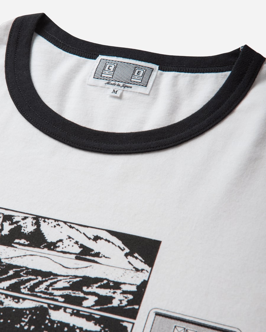 Cav Empt Men's FK SequencingPatch Ringer T-Shirt White, view 3