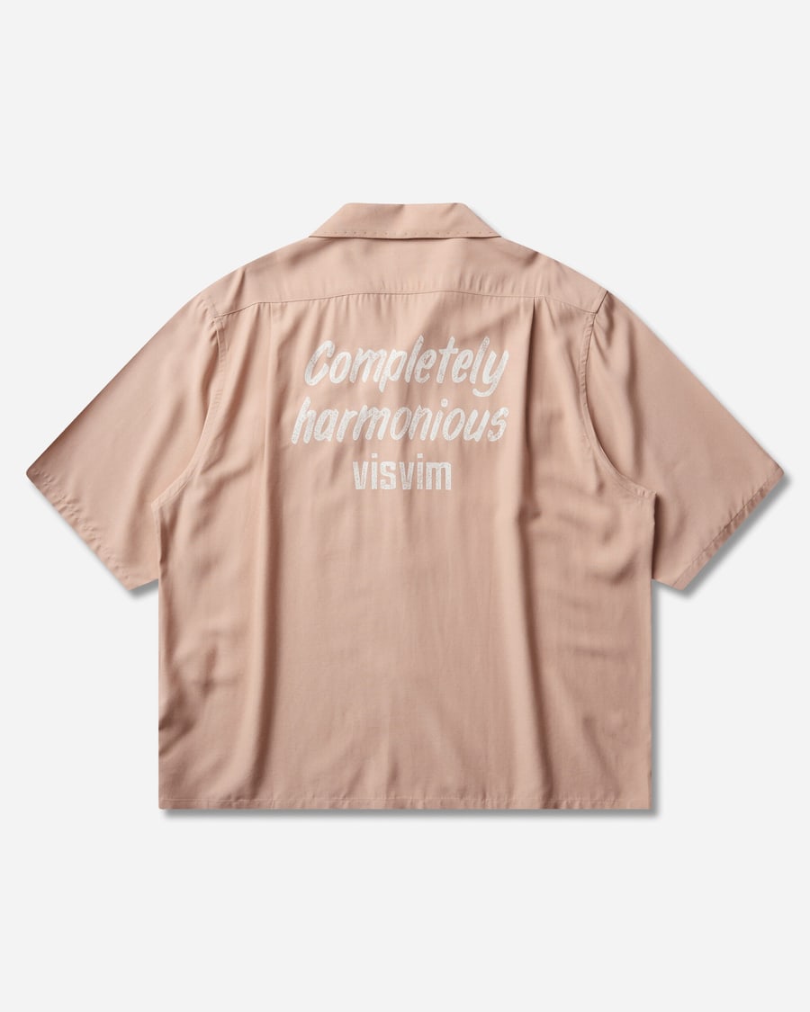 visvim Men's Keesey Shortsleeve Shirt Light Pink, view 2
