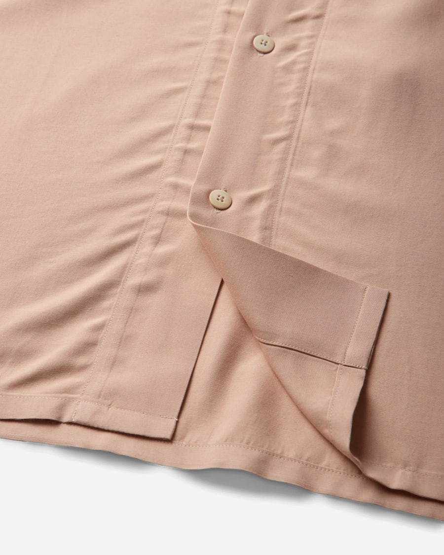 visvim Men's Keesey Shortsleeve Shirt Light Pink, view 4