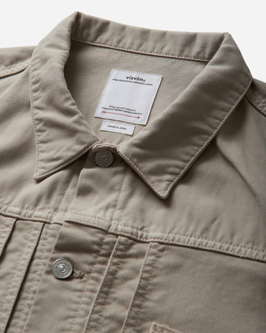 visvim Men's Chore Jacket G.Cords Ivory, view 4