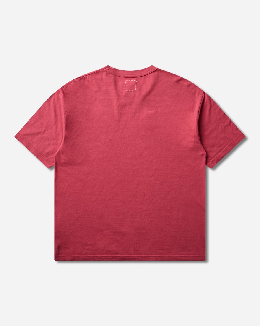 visvim Men's Jumbo T-Shirt DMGD Red, view 2