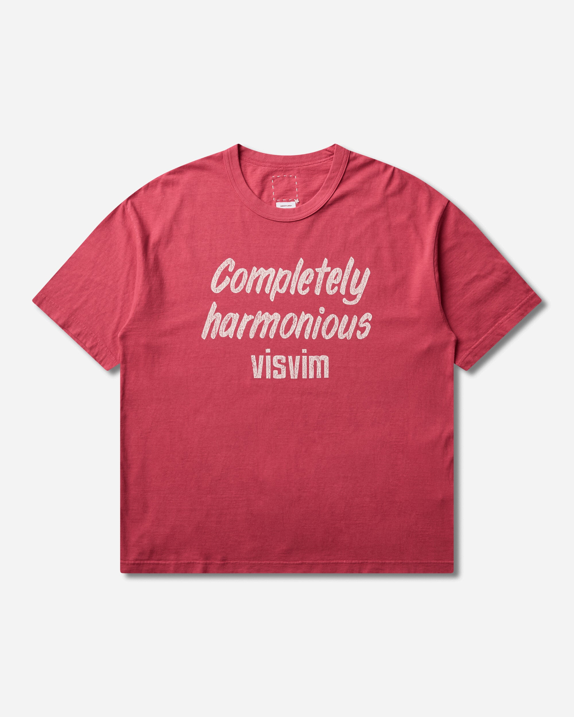 visvim Men's Jumbo T-Shirt DMGD Red