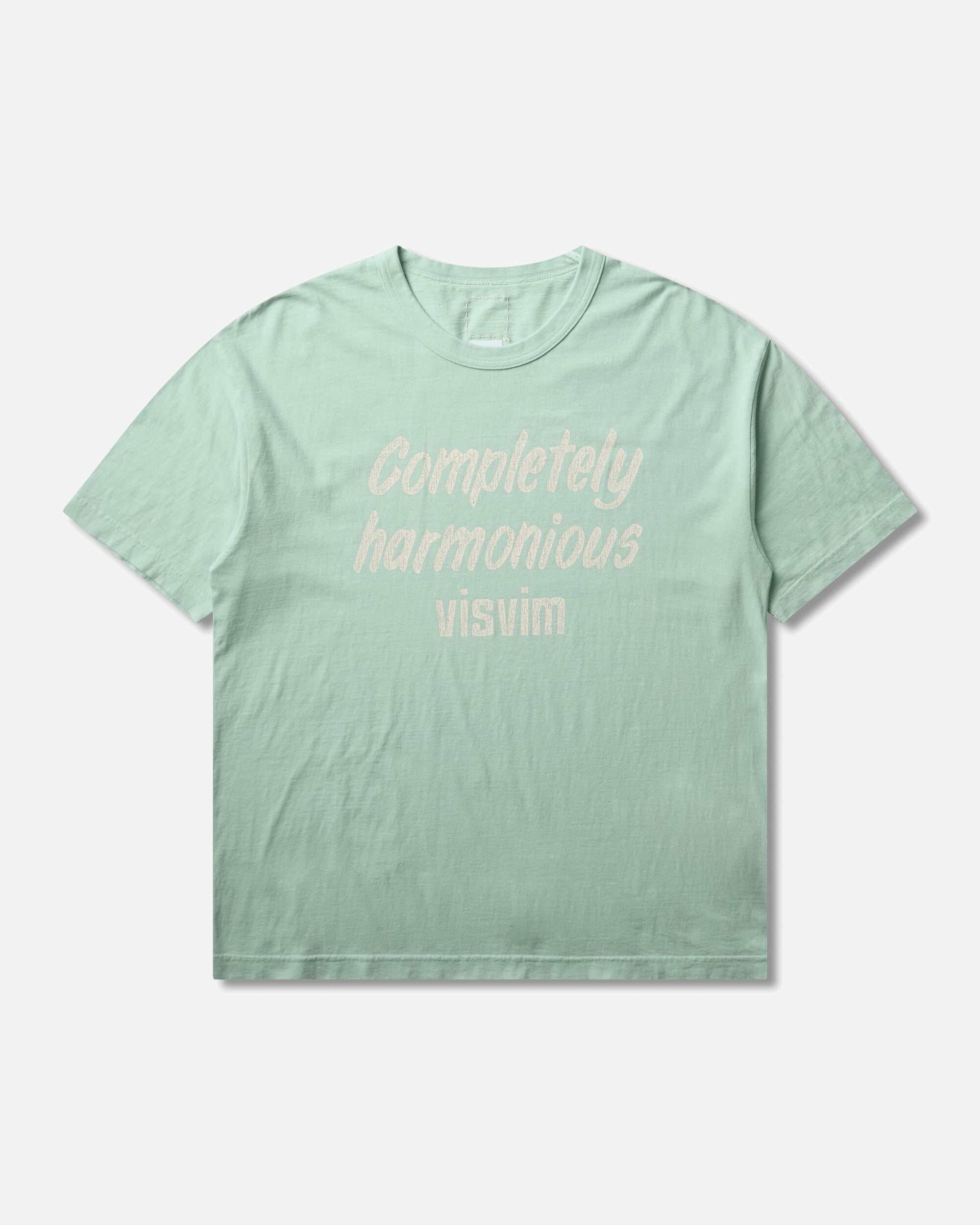 visvim Men's Jumbo T-Shirt DMGD Light Green