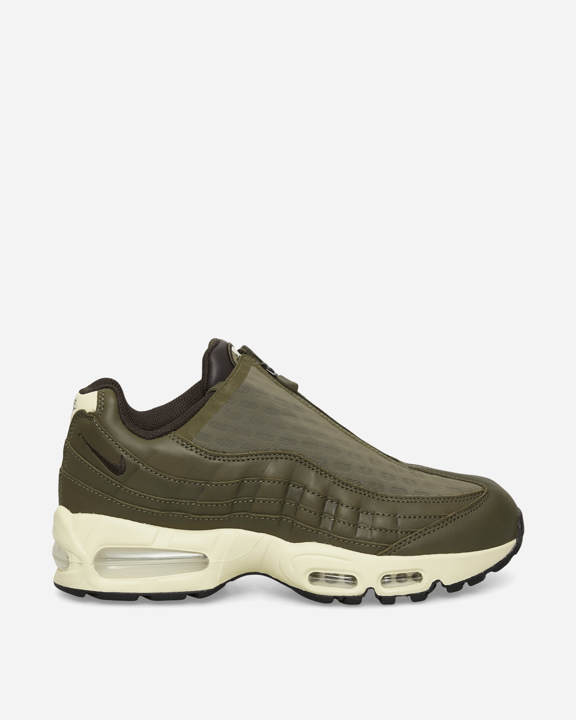 Nike Air Max 95 Big Bubble Zip Sneakers Medium Olive / Alabaster