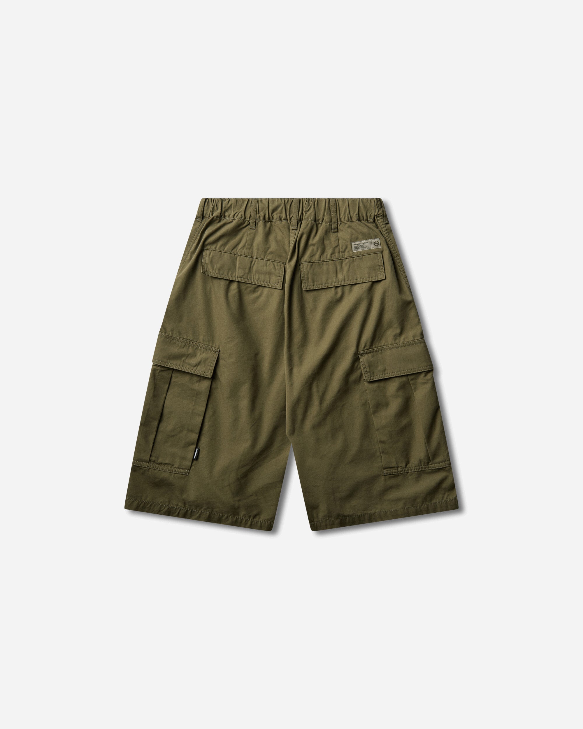 Neighborhood Men's Wide Cargo Short Pants Olive Drab, view 2