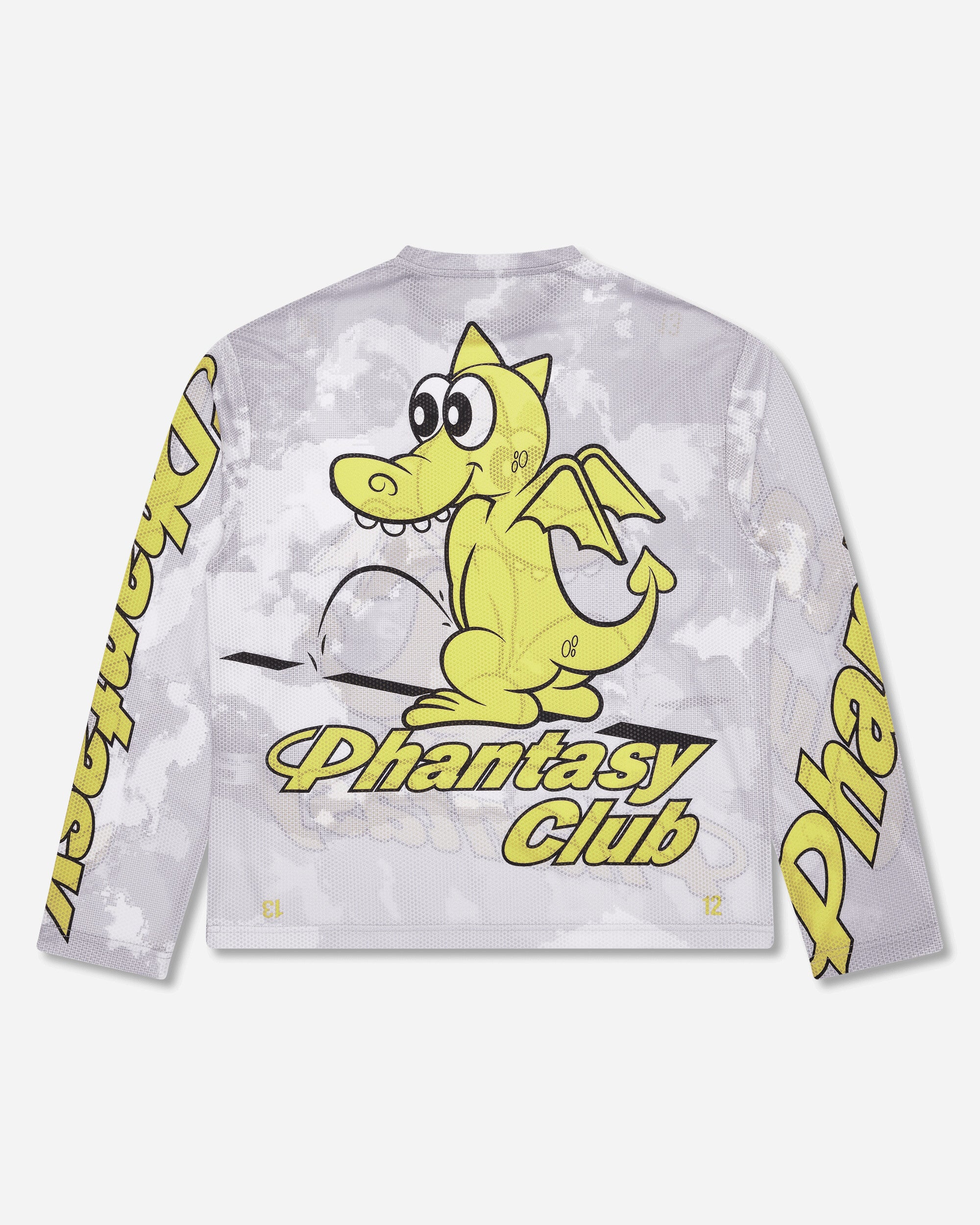 Phantasy Club Halcyon Longsleeve Mesh Top Dragon White, view 2