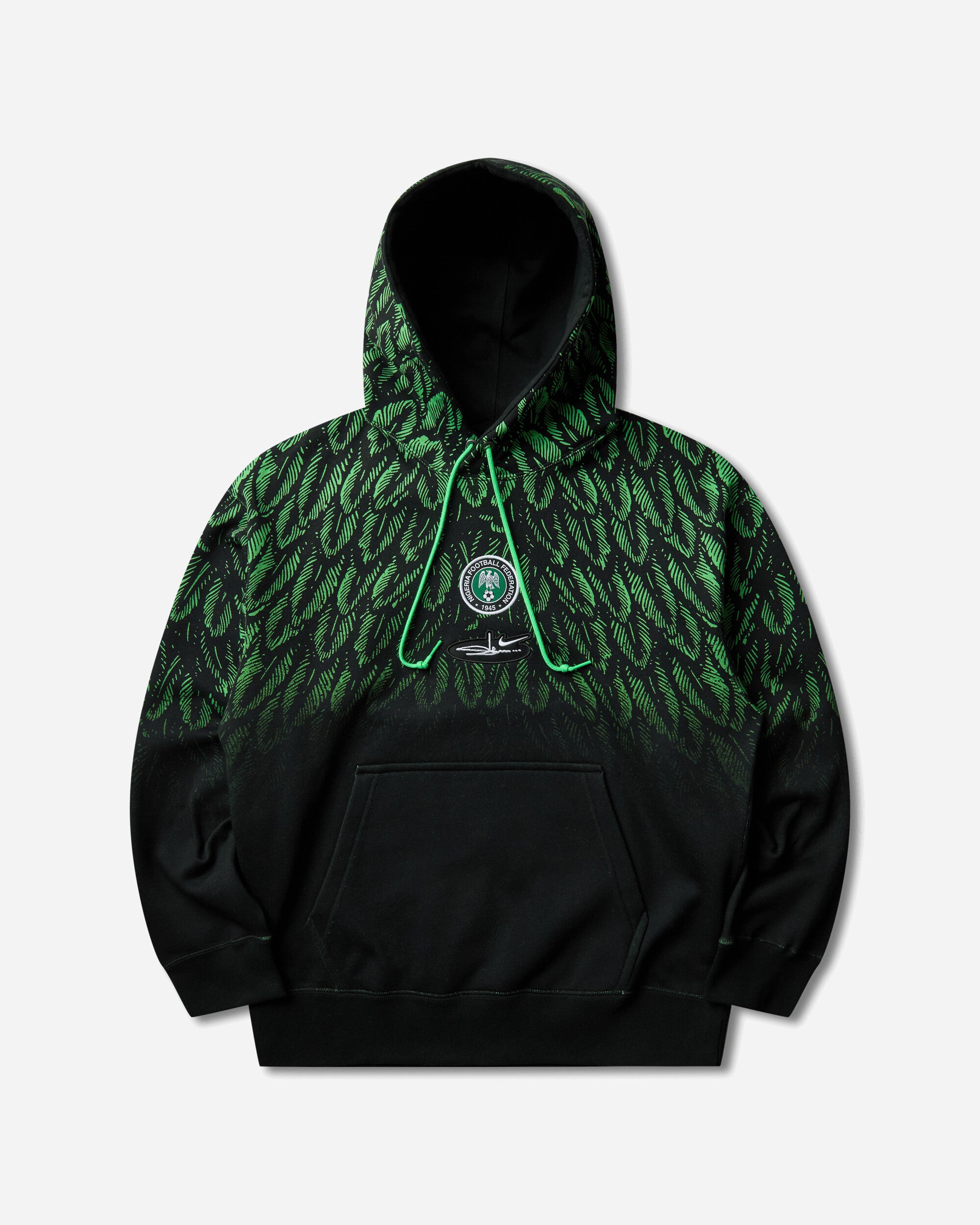 Nike Nigeria x Slawn Fleece Hoodie Black / Poison Green
