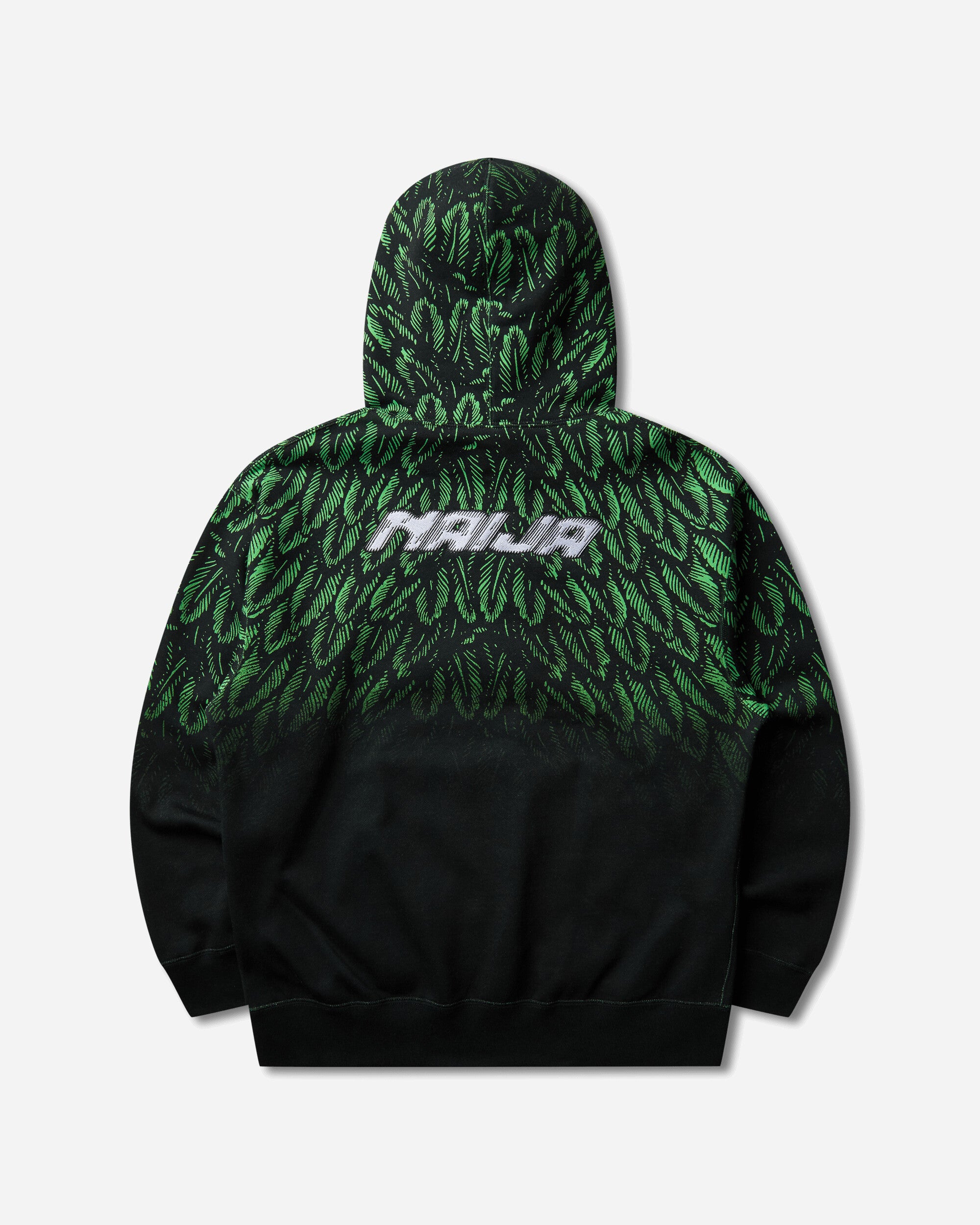 Nike Nigeria x Slawn Fleece Hoodie Black / Poison Green, view 2
