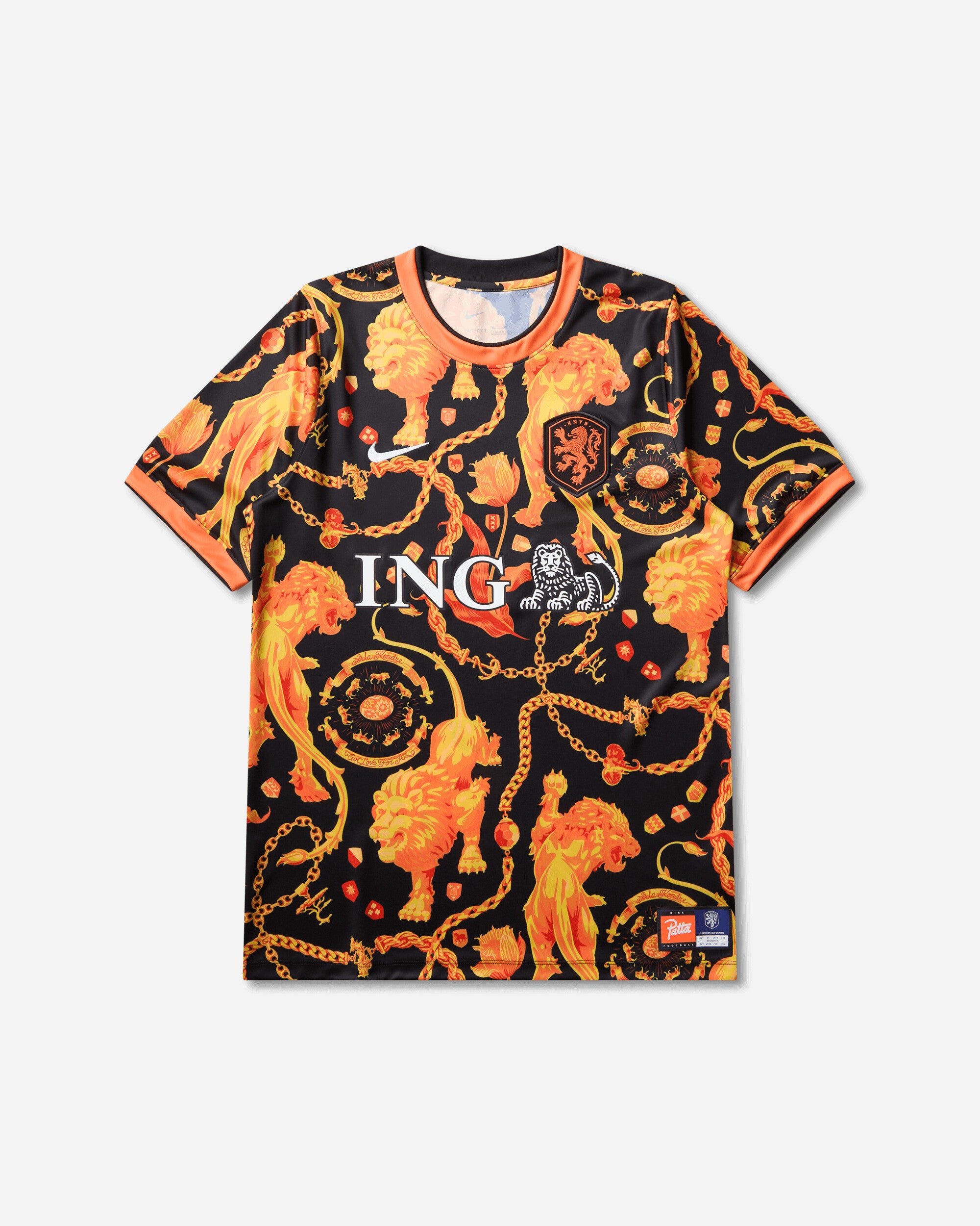 Nike Netherlands x Patta Academy Pro Shortsleeve Soccer Top Black / White