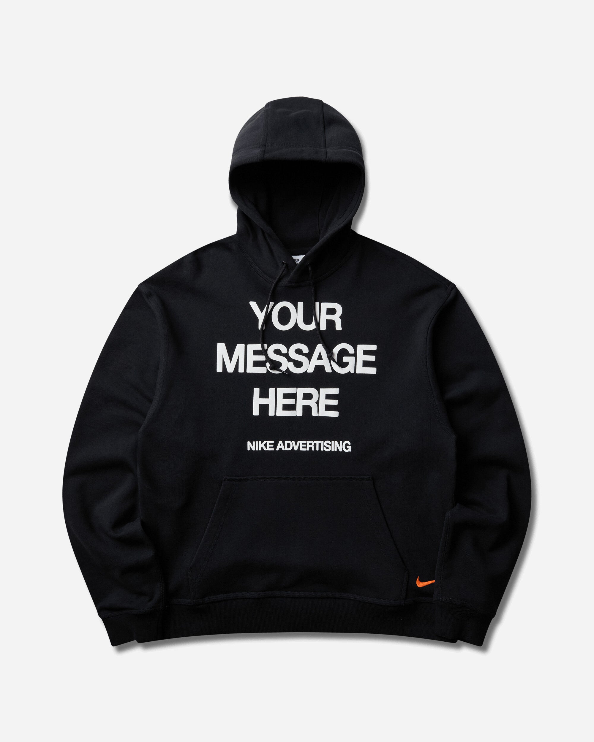 Nike Men's 'Your Message Here' Fleece Hoodie Black