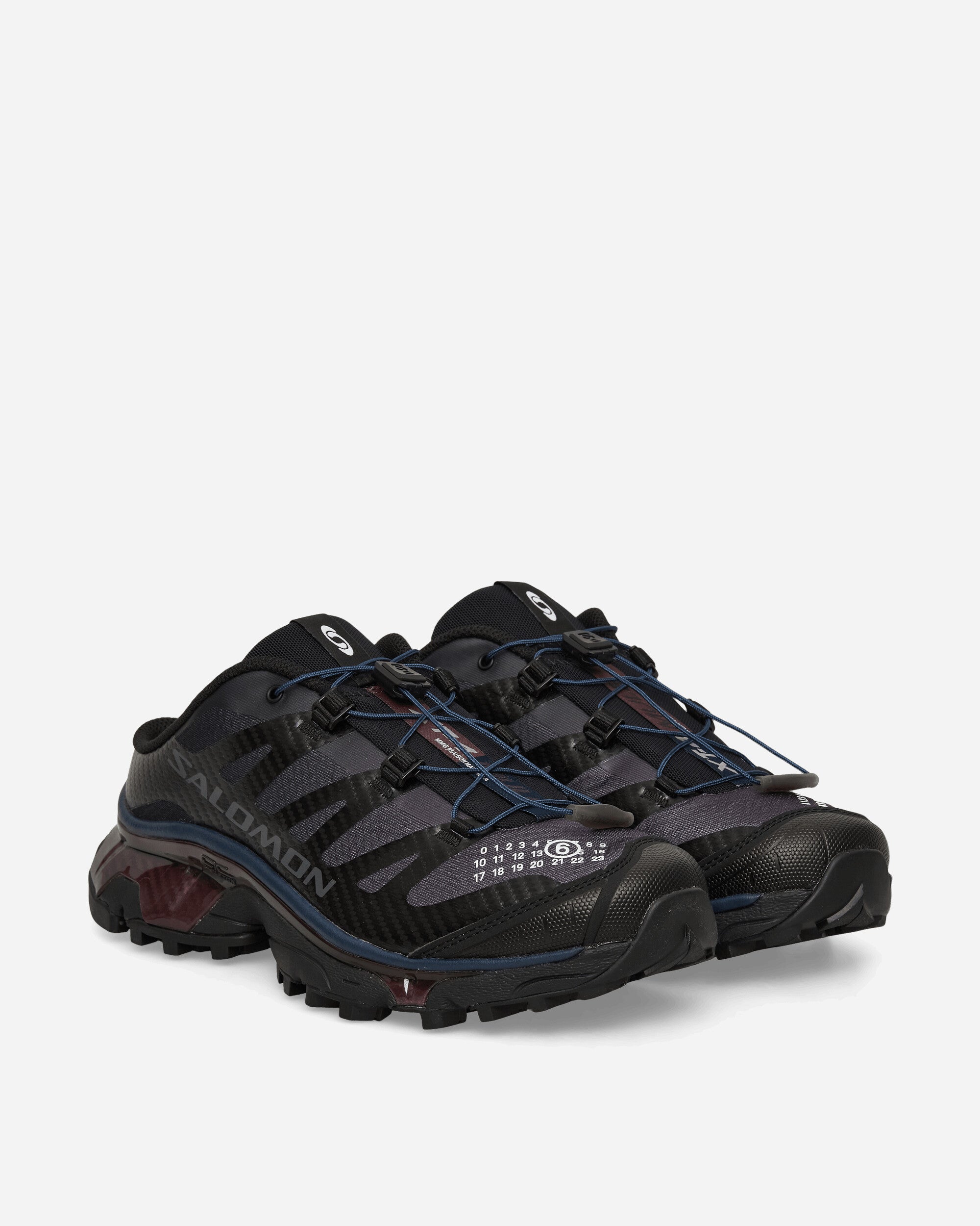 MM6 Maison Margiela Salomon XT-4 Mules Black / Nine Iron / Huckleberry, view 2