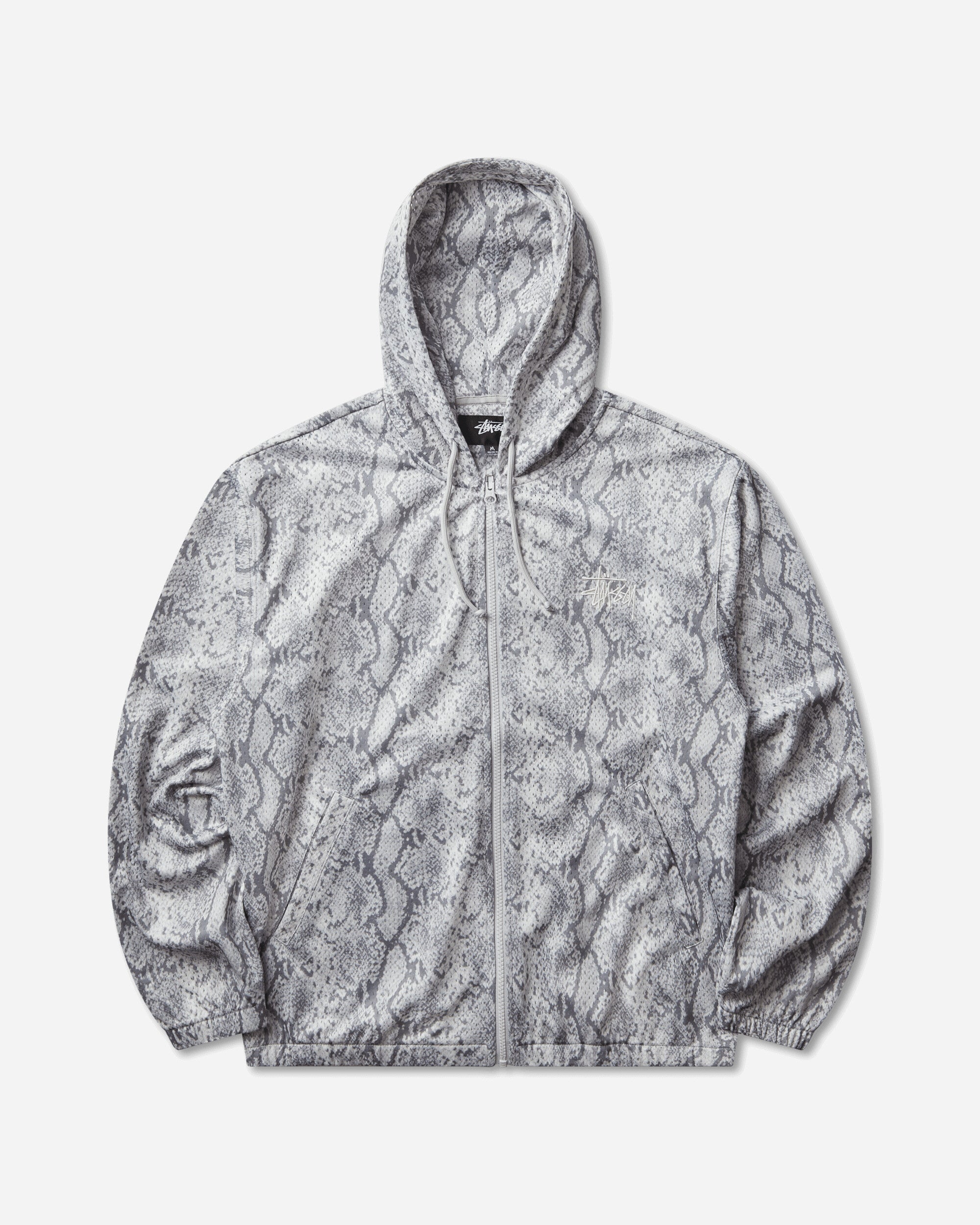 Stüssy Athletic Mesh Zip Hoodie Snake