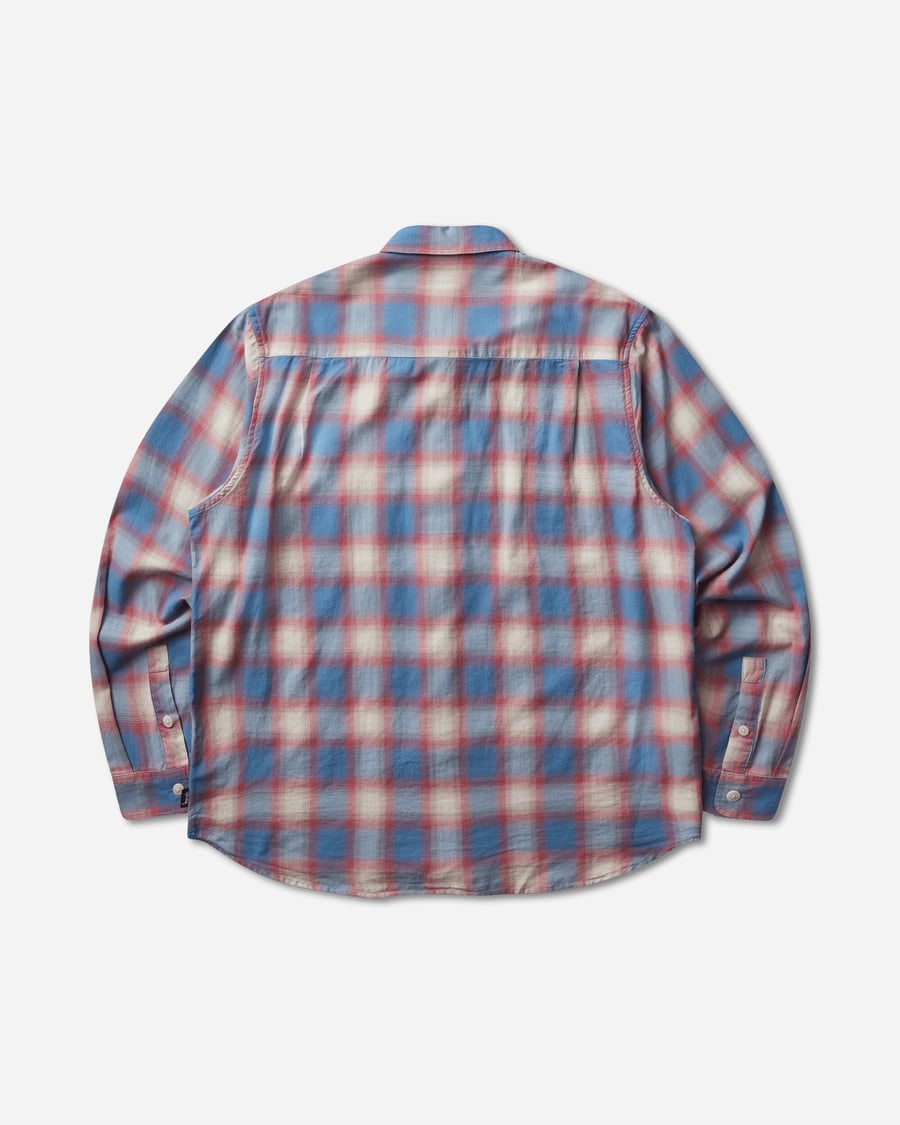Stüssy Beach Ombre Plaid Shirt Blue, view 2