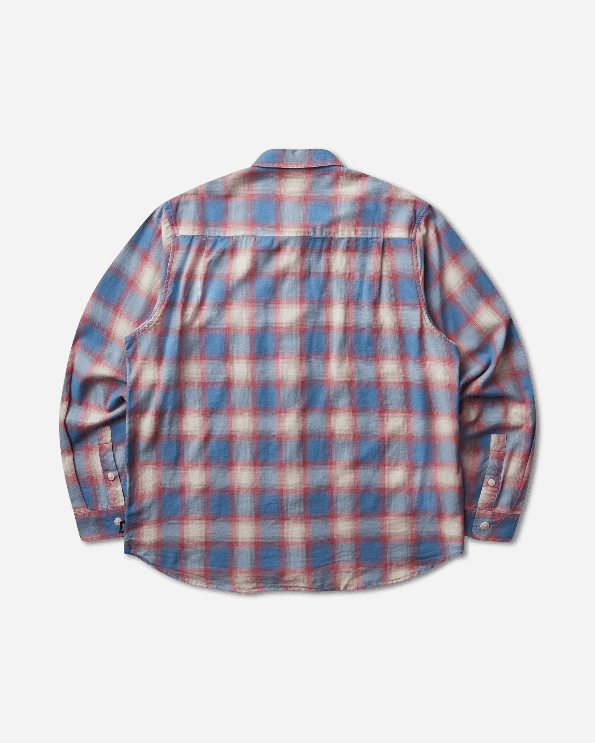 Stüssy Beach Ombre Plaid Shirt Blue, view 2