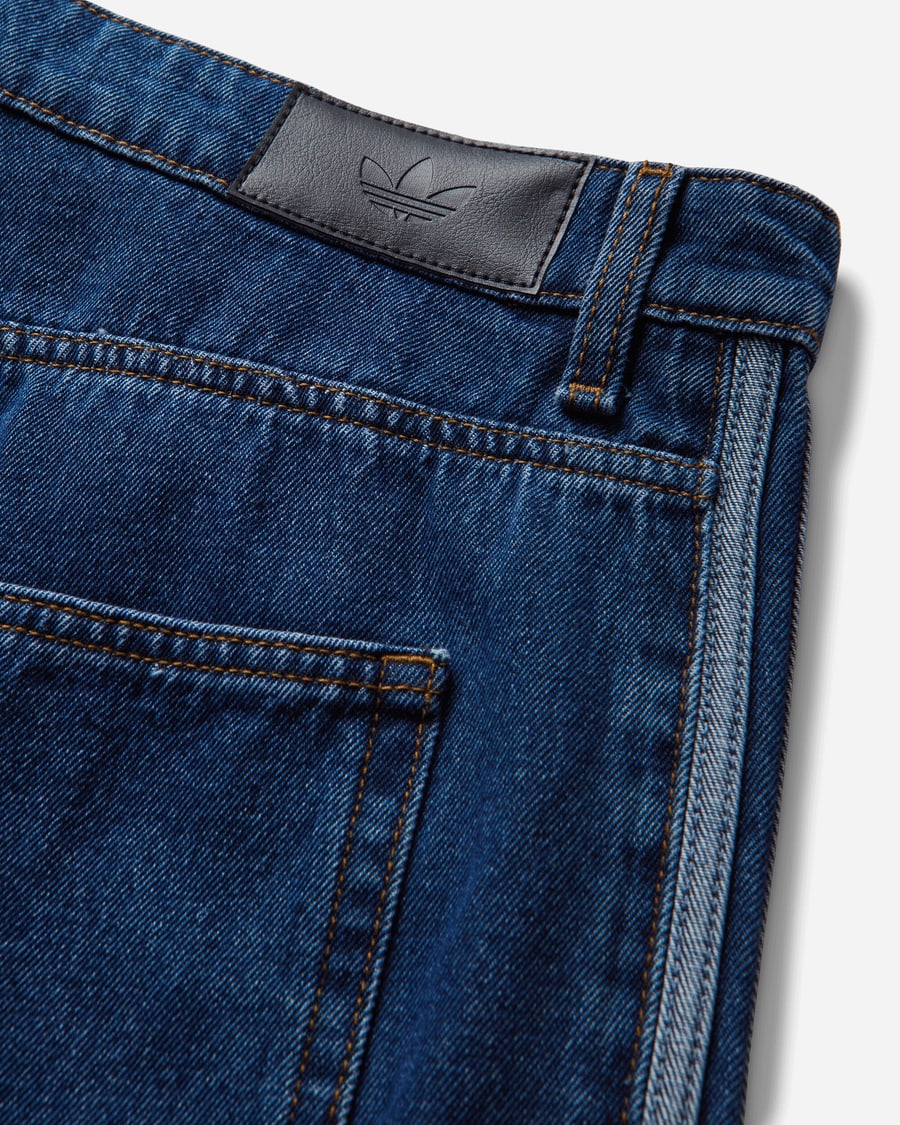 adidas Men's Firebird Adicolor Denim Pants Blue, view 3