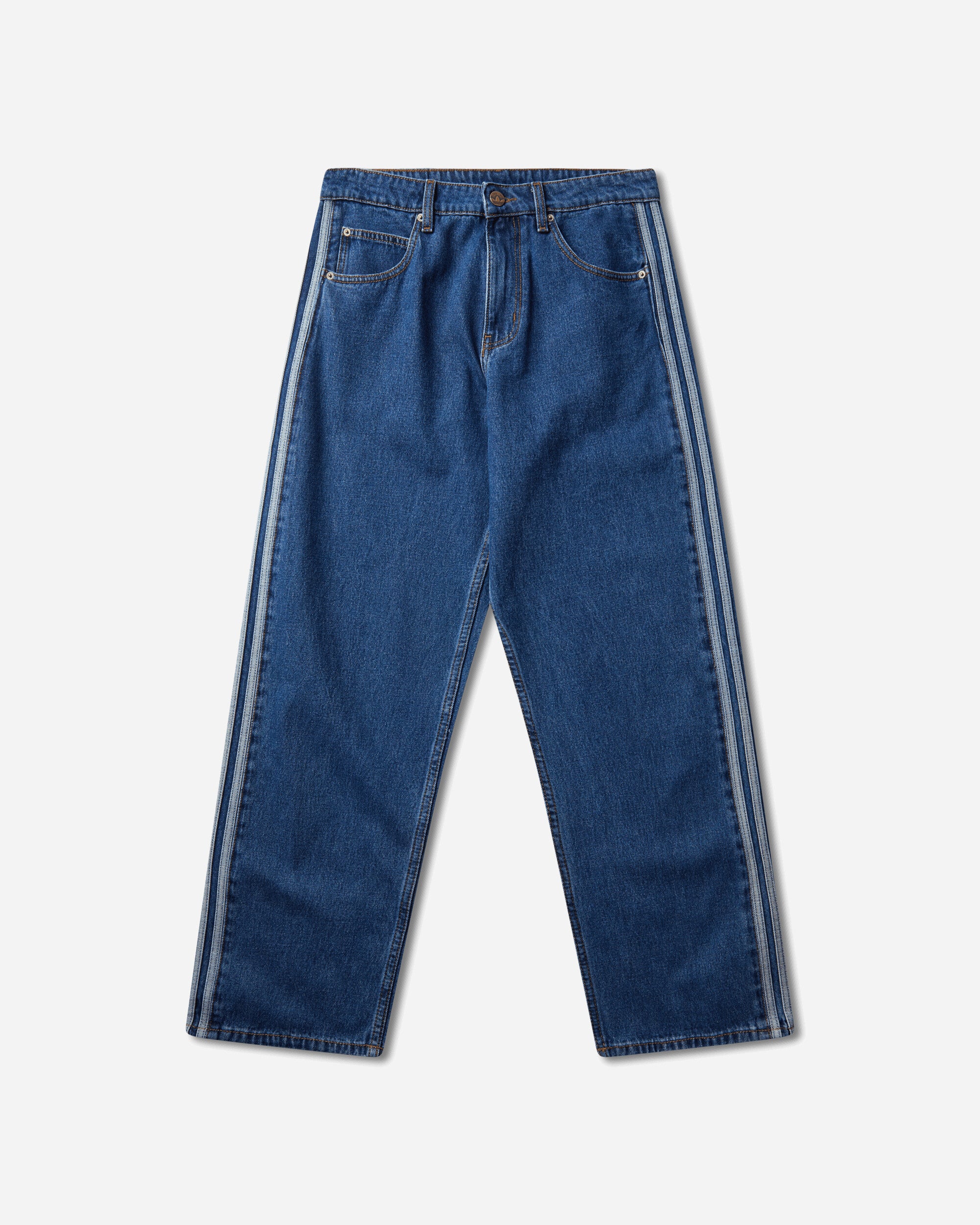 adidas Men's Firebird Adicolor Denim Pants Blue