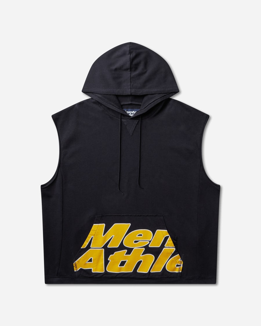 Mental Athletic Overlogo Sleeveless Sweat Hoodie Baritone Blue