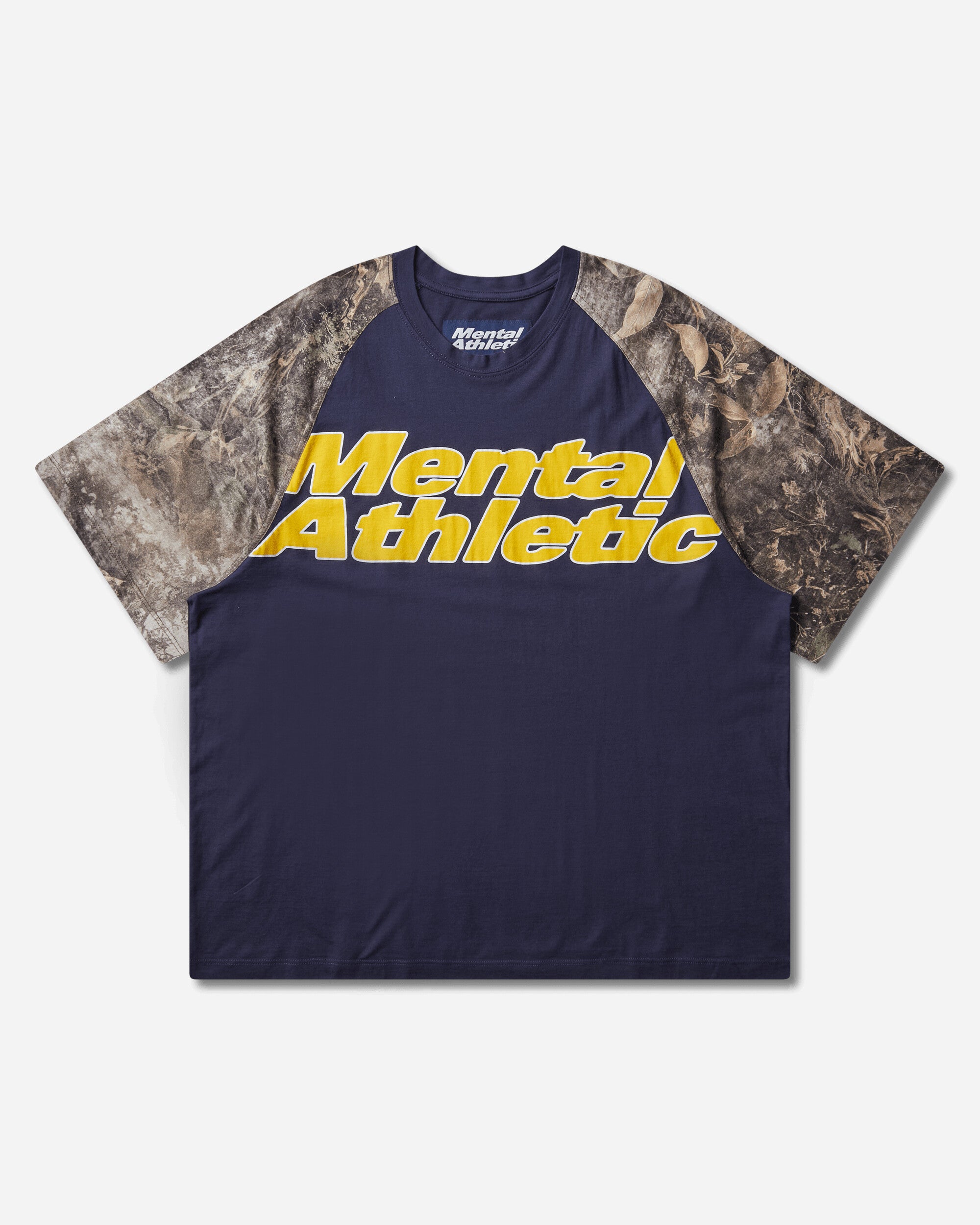 Mental Athletic Overlogo Raglan T-Shirt Baritone Blue