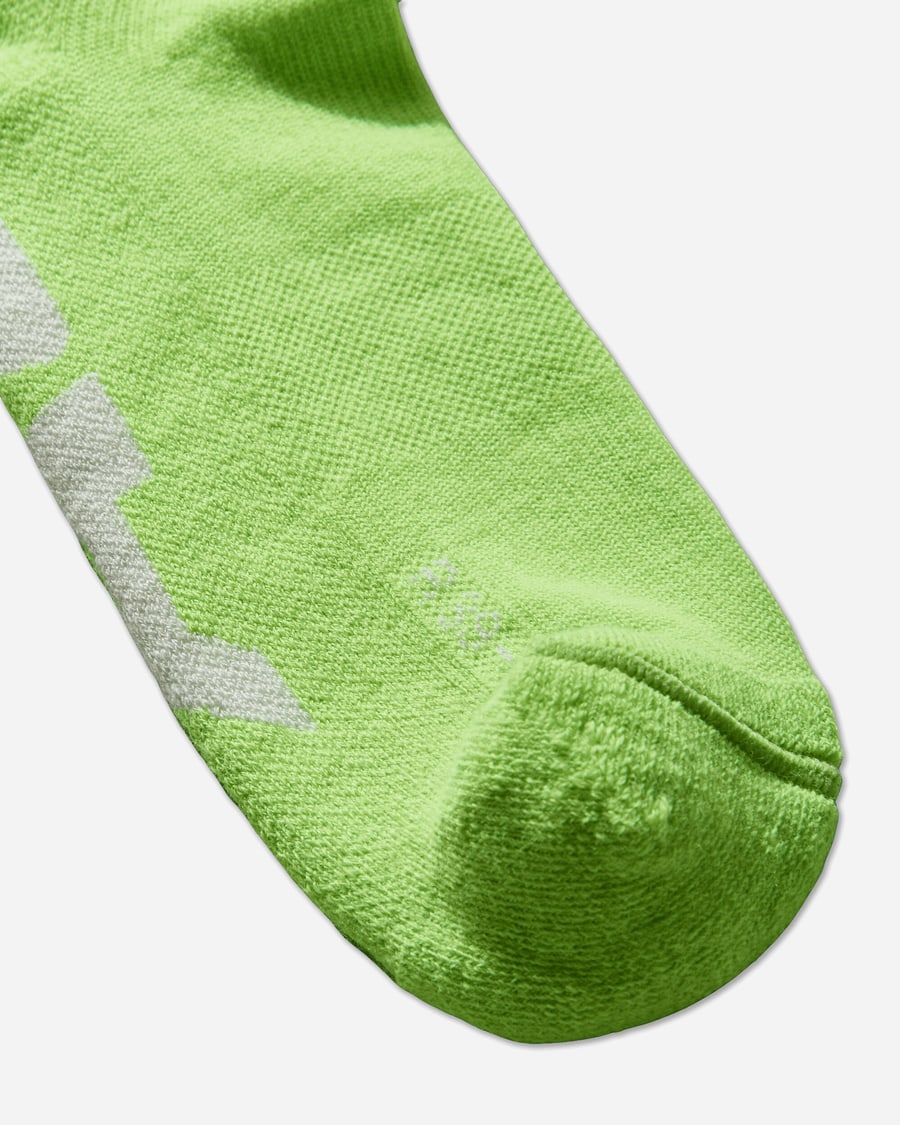 Mental Athletic Logo Socks Fluo Green / White, view 4