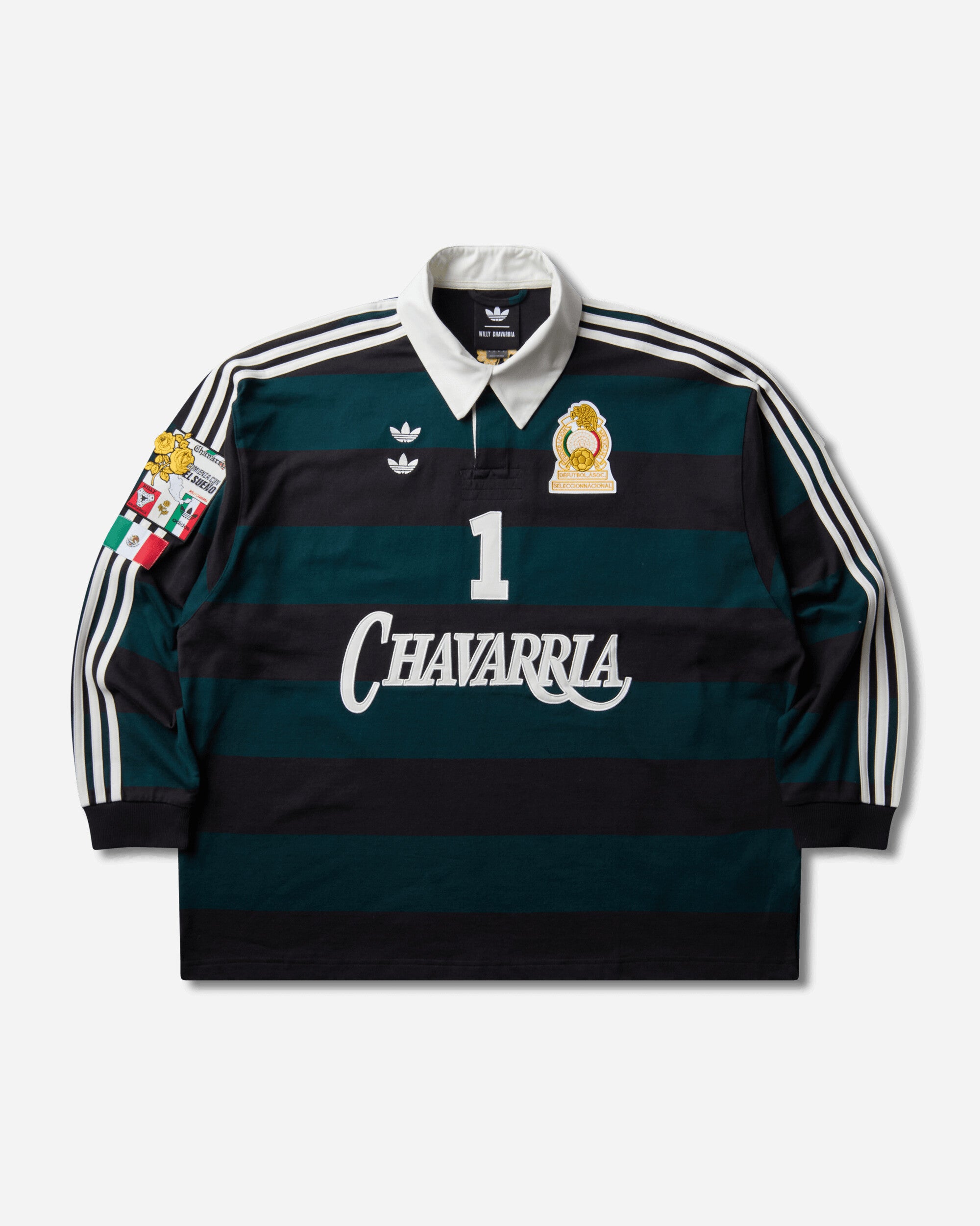 adidas Men's Willy Chavarria Rugby Shirt Black