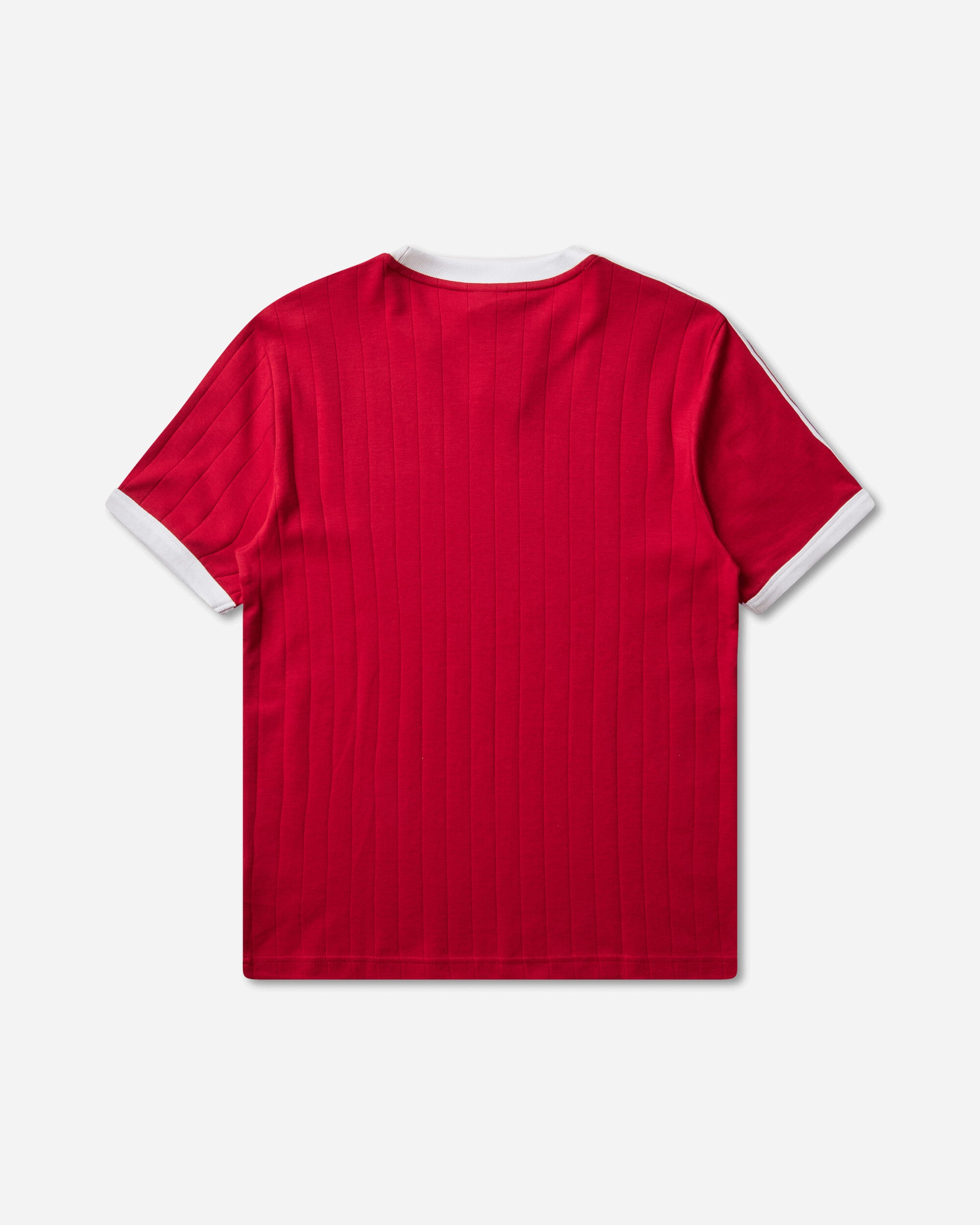 adidas Men's Drop Needle 3-Stripes T-Shirt Team Victory Red, view 2