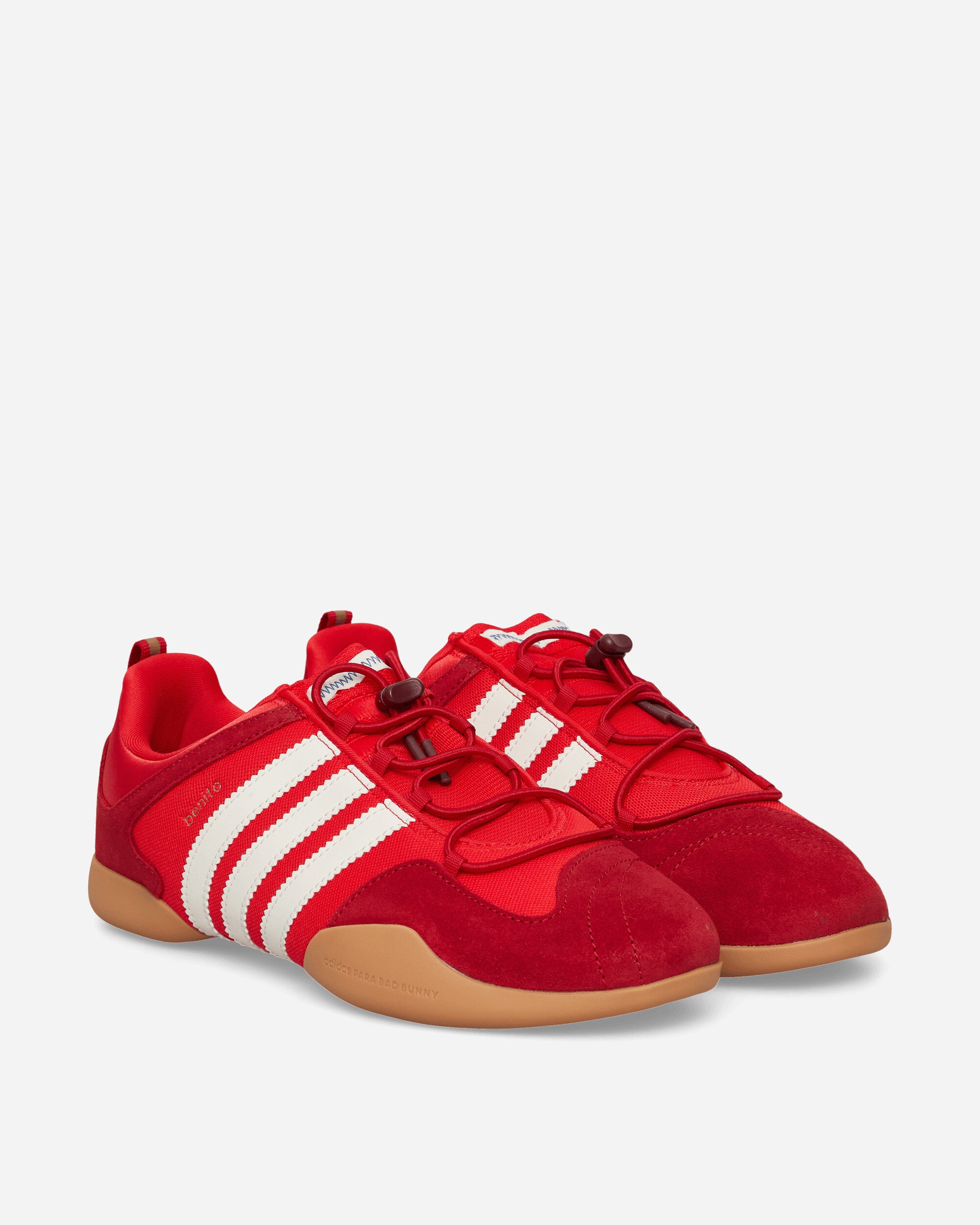 adidas Bad Bunny Ballerina Sneakers Vivid Red / Chalk White, view 2