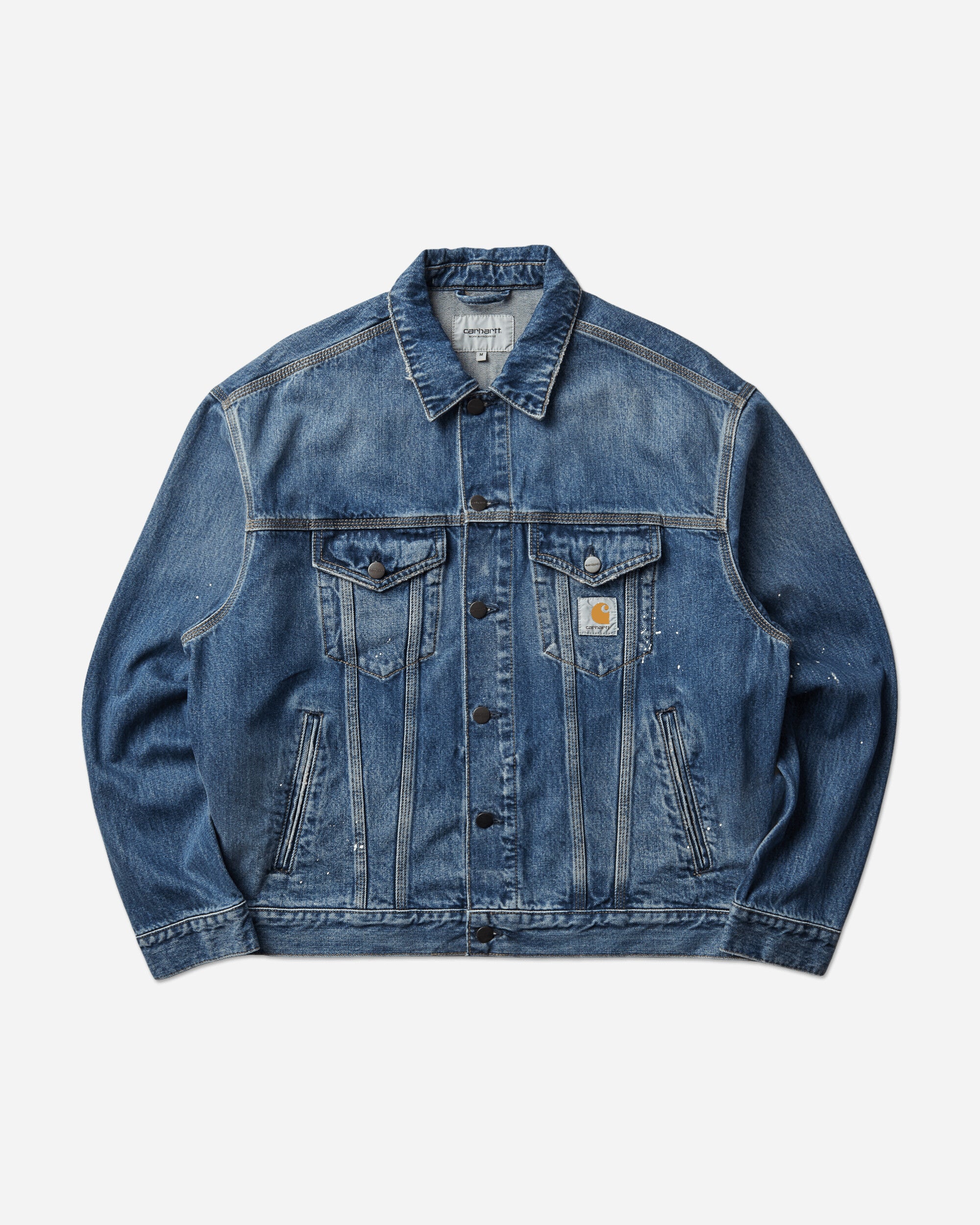 Carhartt WIP Men's Helston Jacket Blue (Destroy Wash)