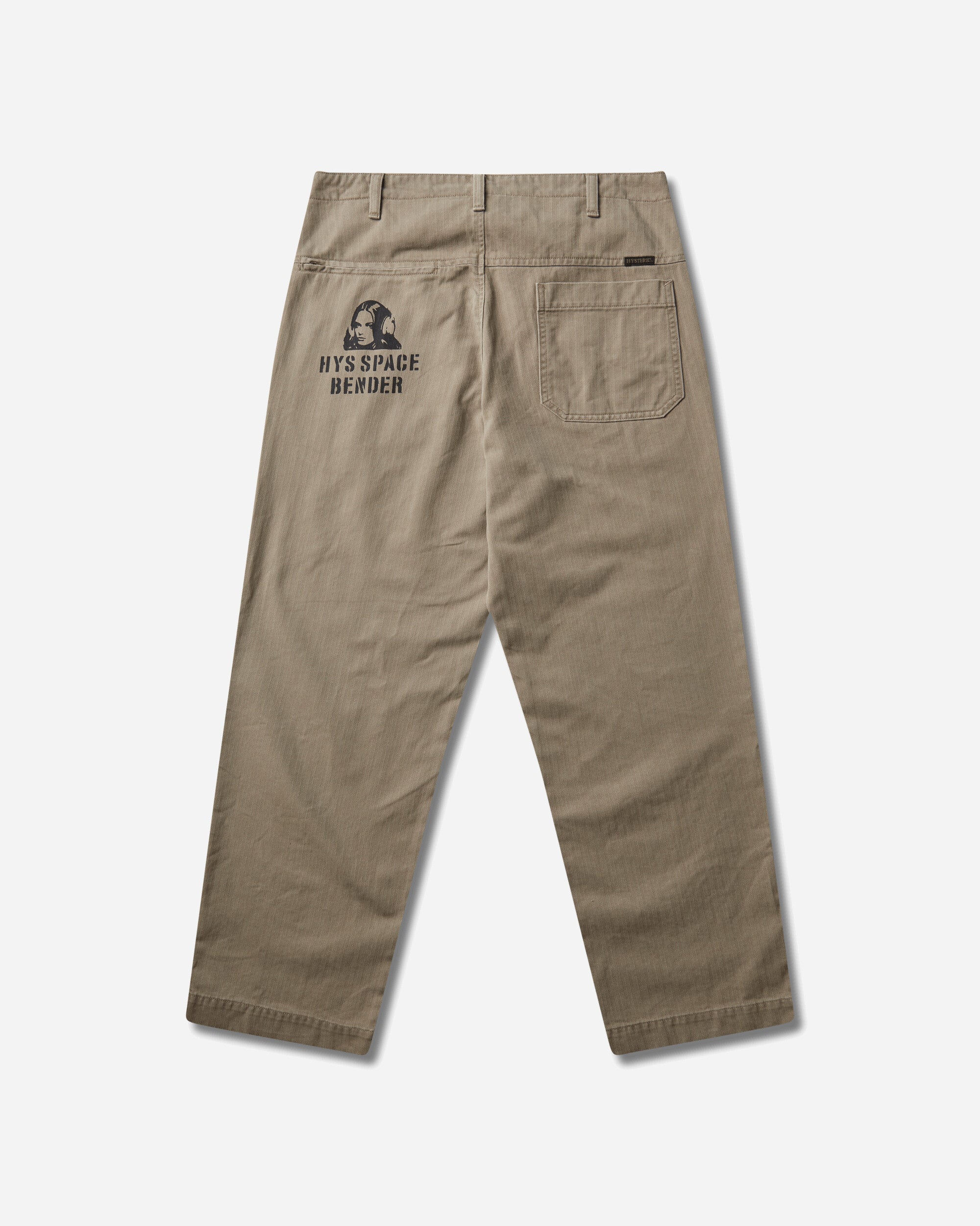 Hysteric Glamour Men's HYS Space Bender Trousers Khaki, view 2