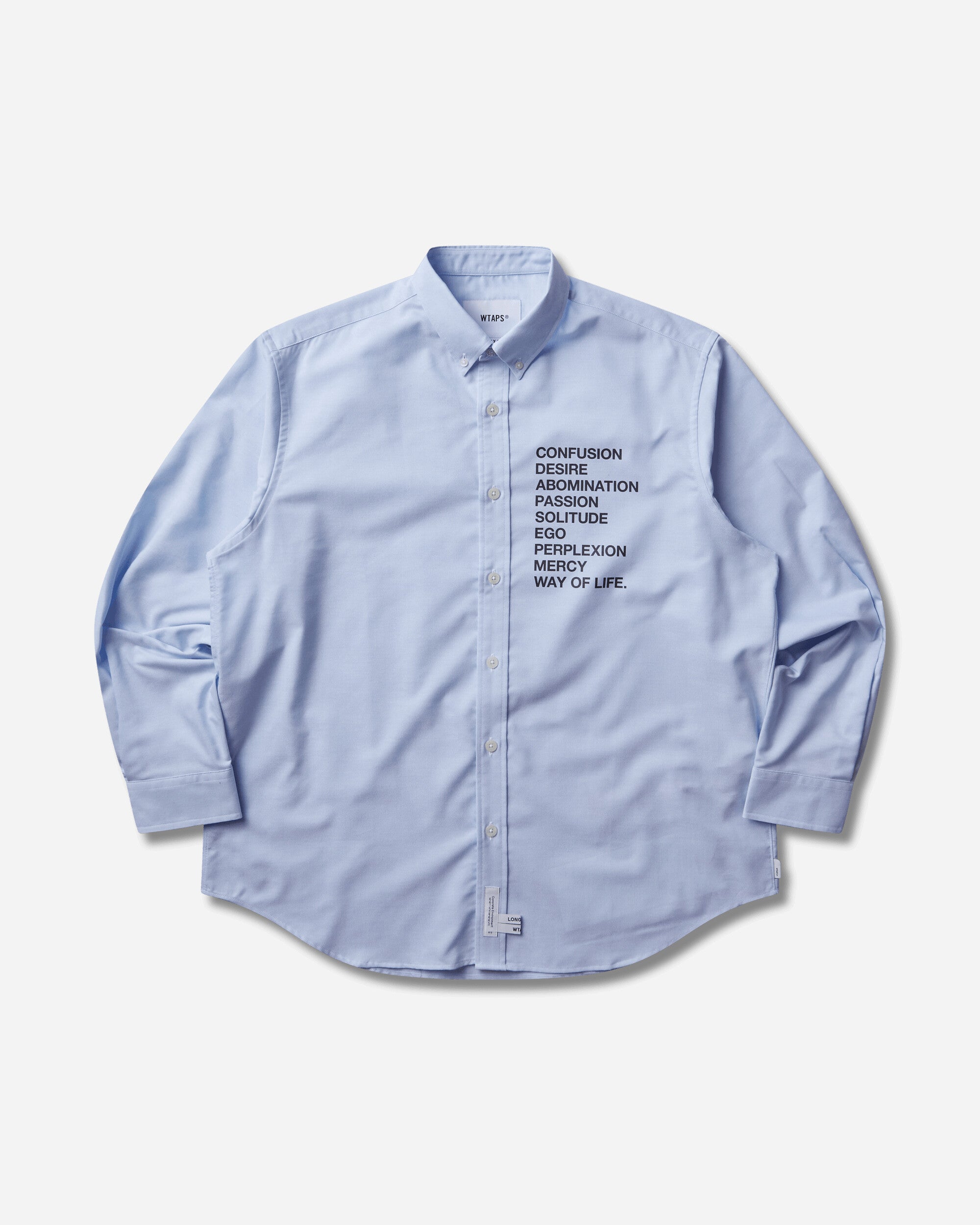 WTAPS Men's BD 01 Longsleeve Shirt Blue