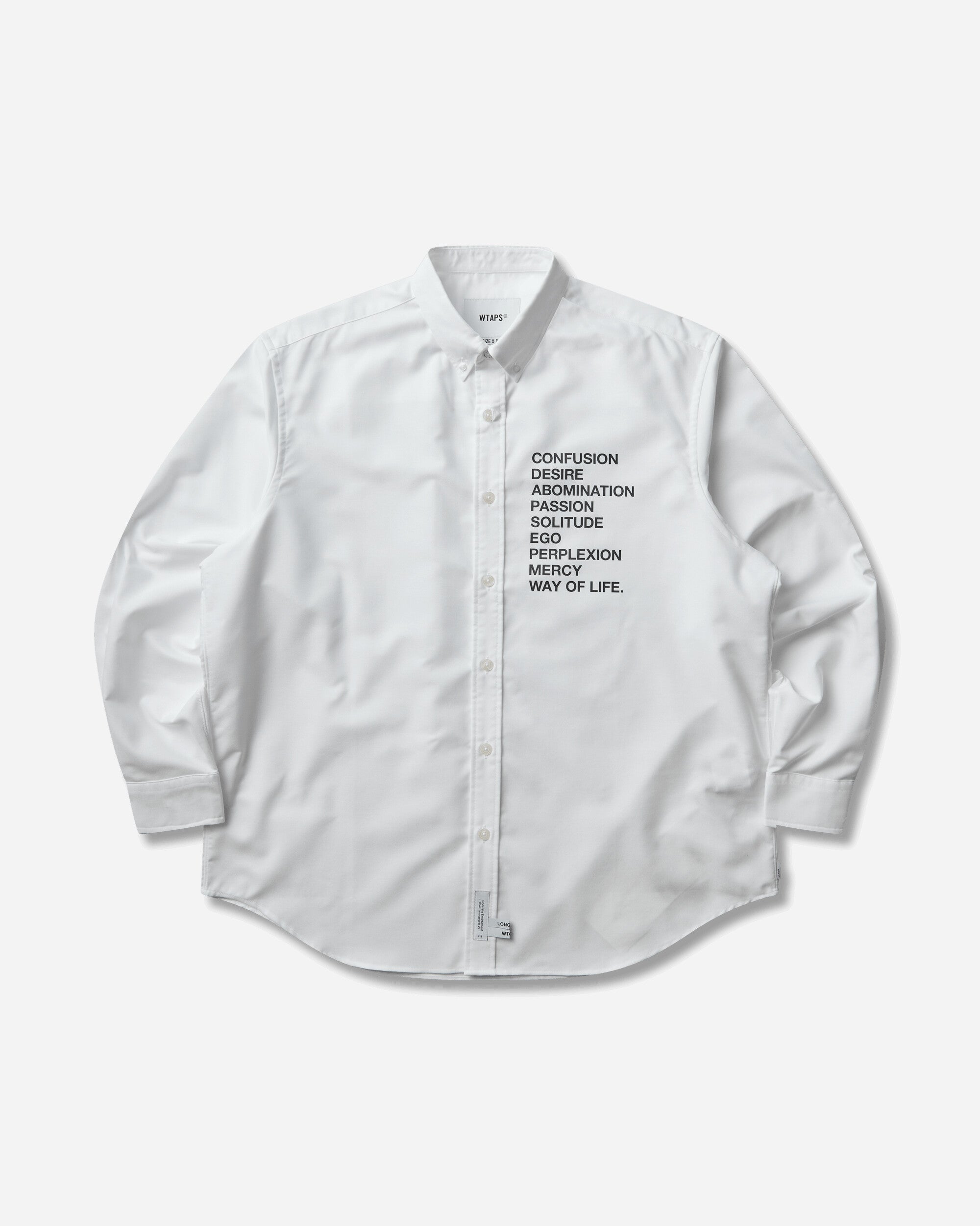 WTAPS Men's BD 01 Longsleeve Shirt White