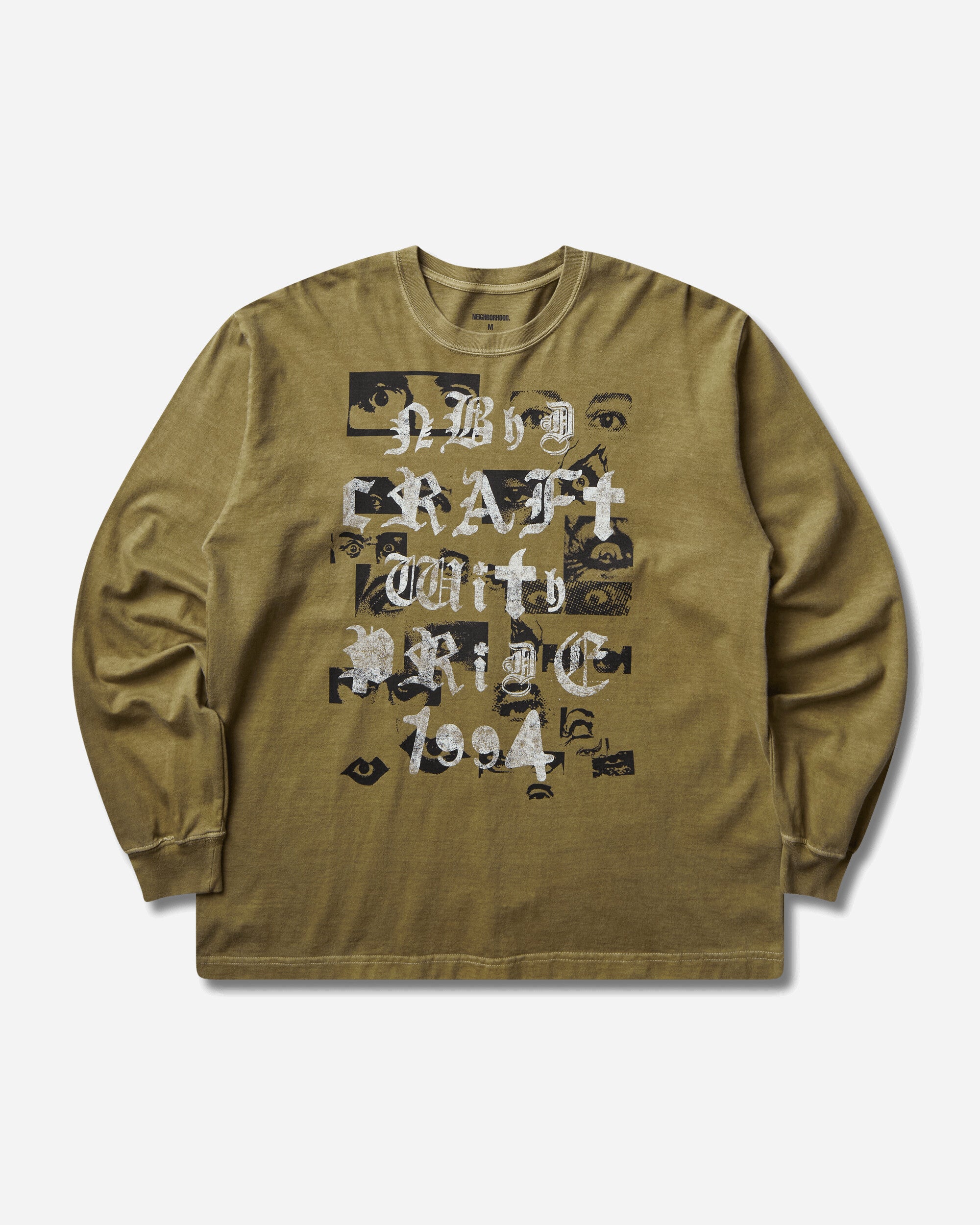 Neighborhood Men's LS-5 Longsleeve T-Shirt Olive Drab