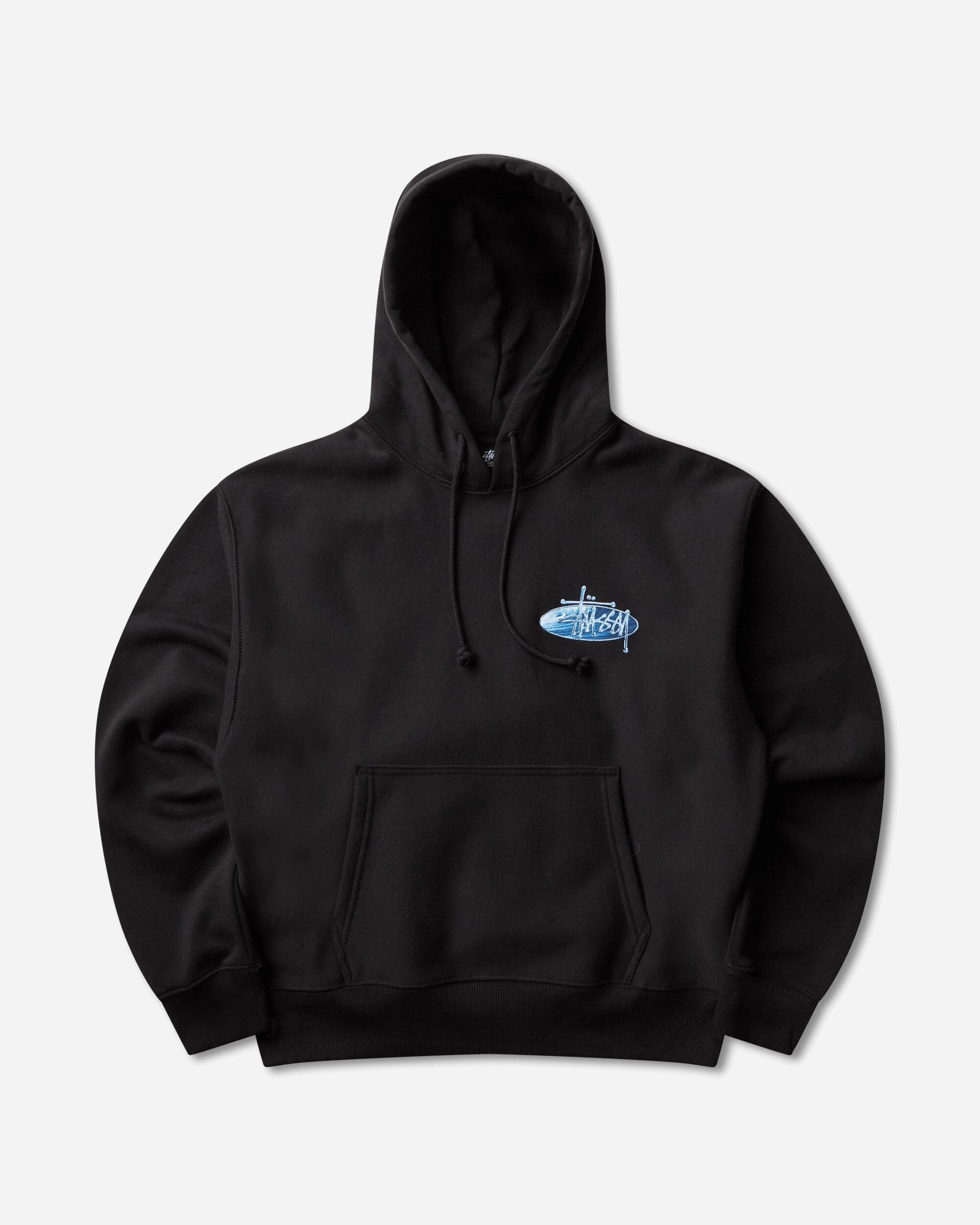Stüssy Wave Oval Hoodie Black