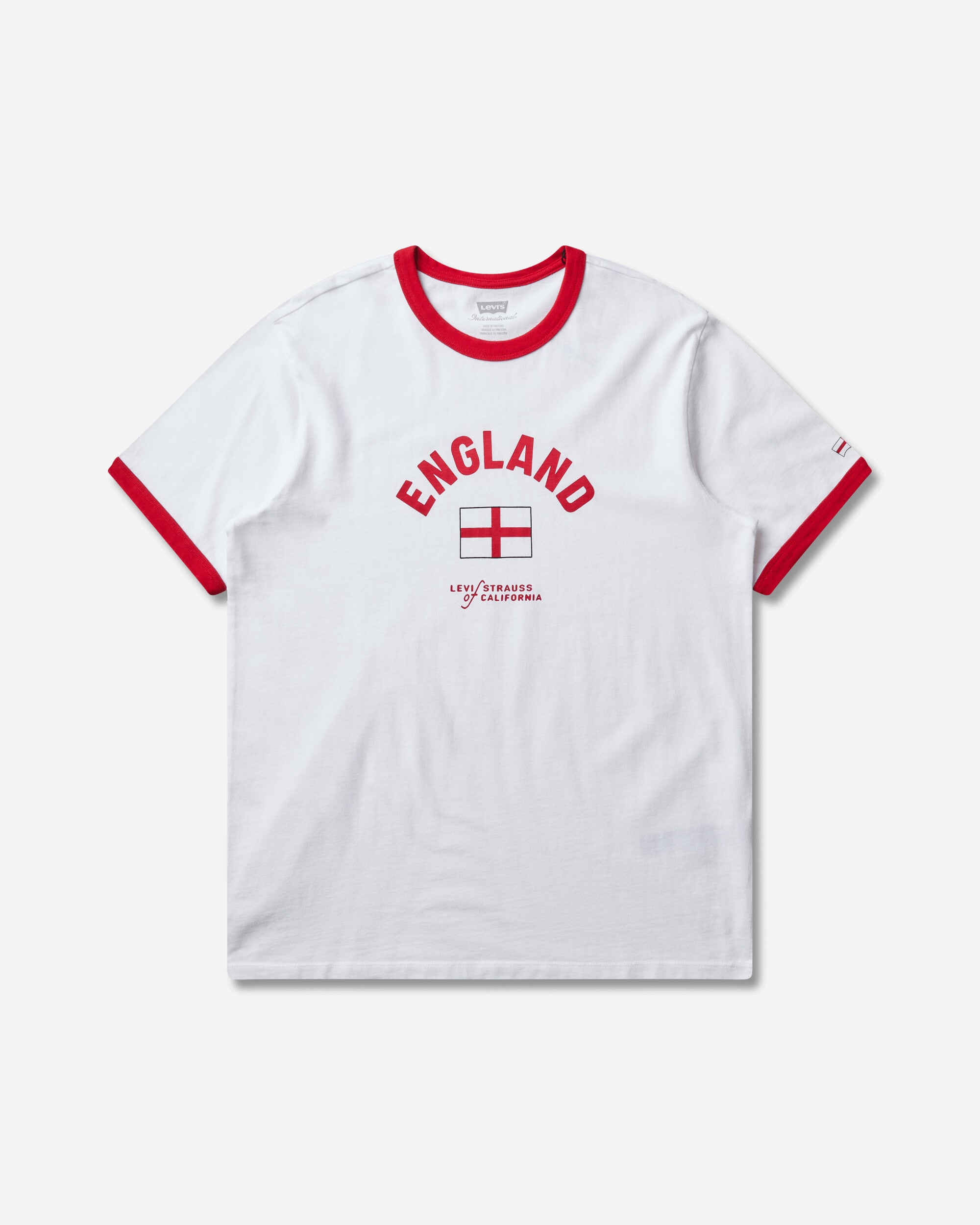 Levi's Men's England Ringer T-Shirt White