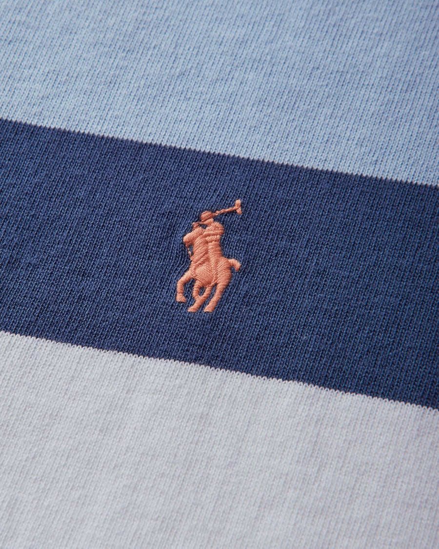 Polo Ralph Lauren Men's Classic Fit Shortsleeve Rugby Shirt Blue, view 3