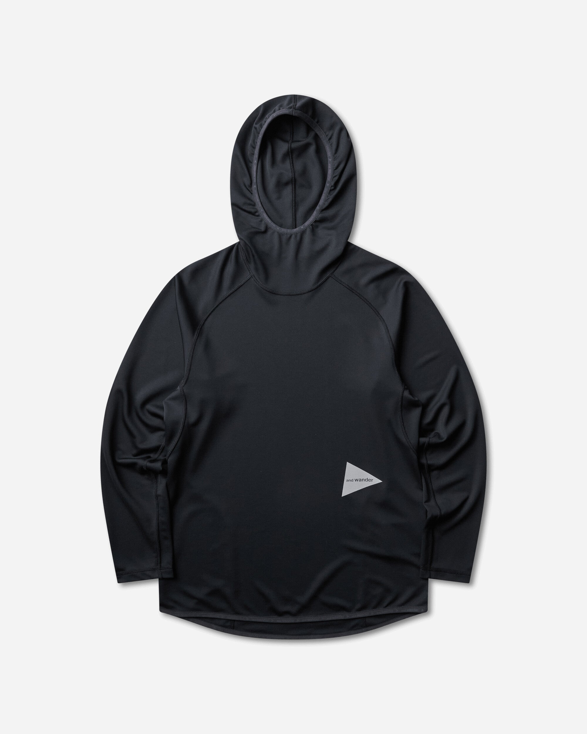 and wander Men's Dry Jersey Hoodie Black