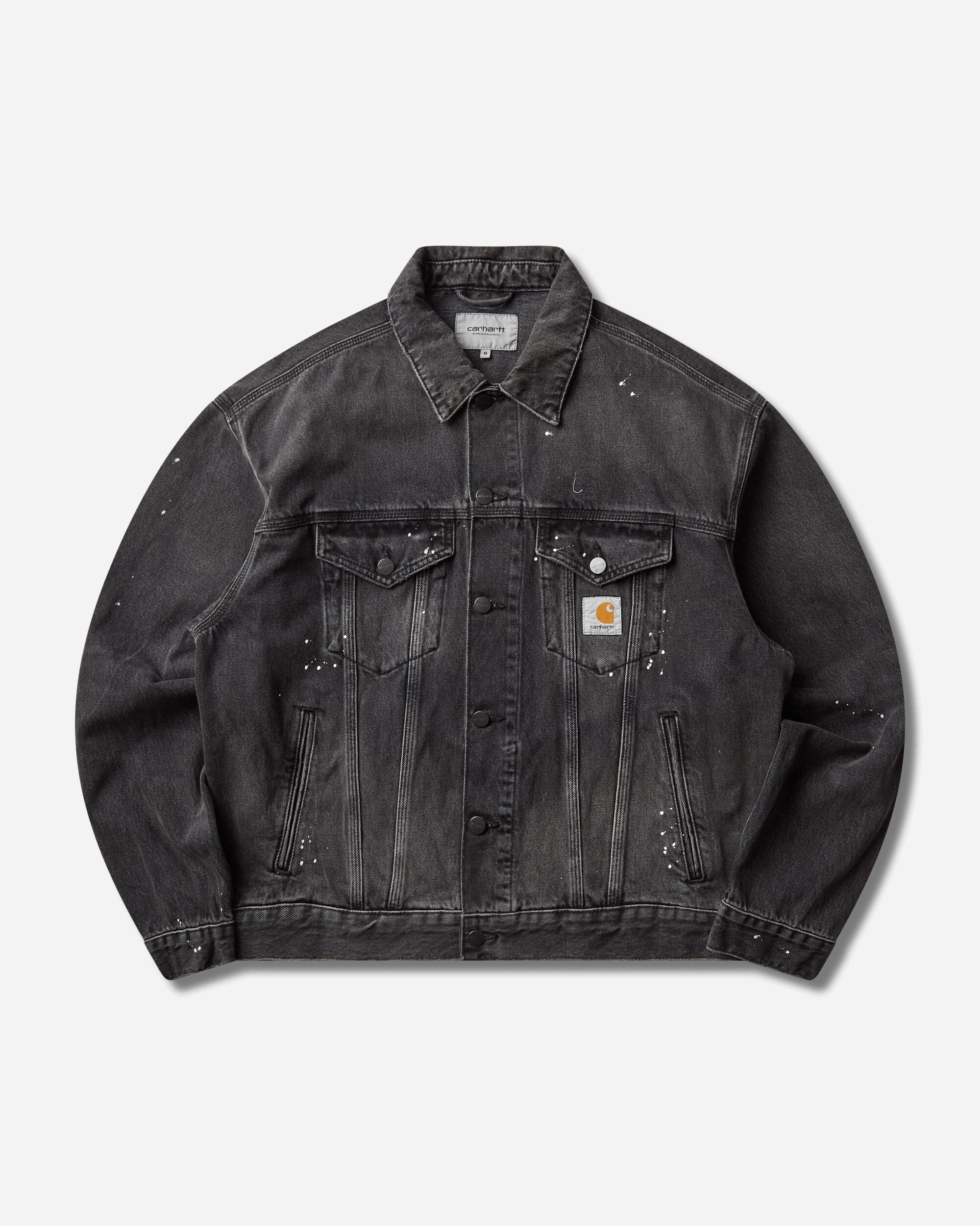 Carhartt WIP Men's Helston Jacket Black (Destroy Wash)