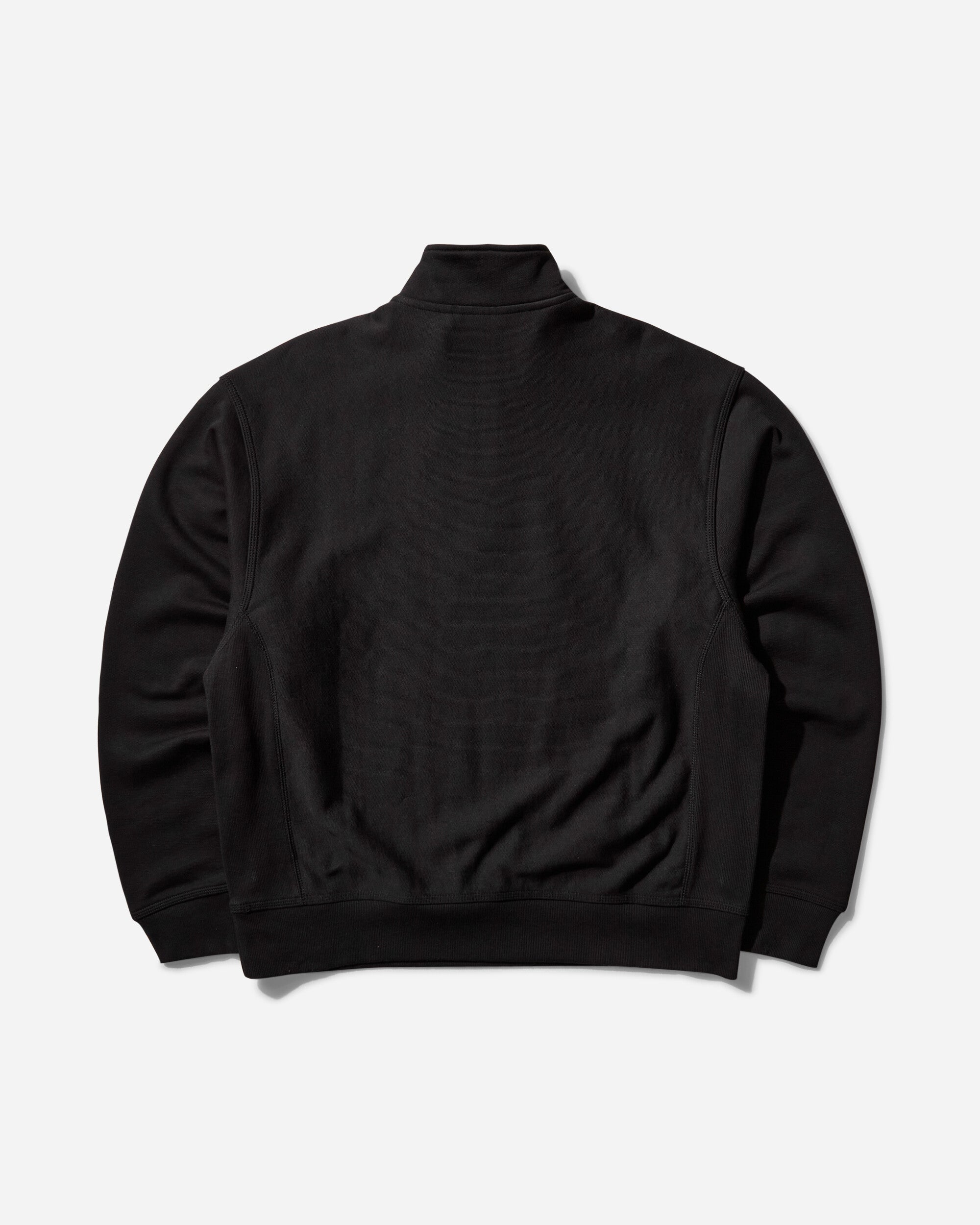 Carhartt WIP Men's Half Zip American Script Sweashirt Black, view 2