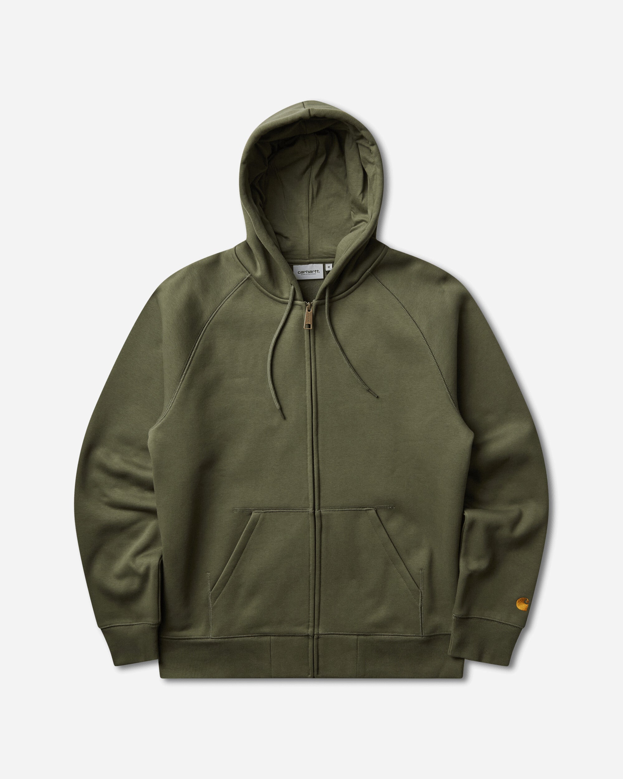 Carhartt WIP Men's Hooded Chase Jacket Leaf / Gold