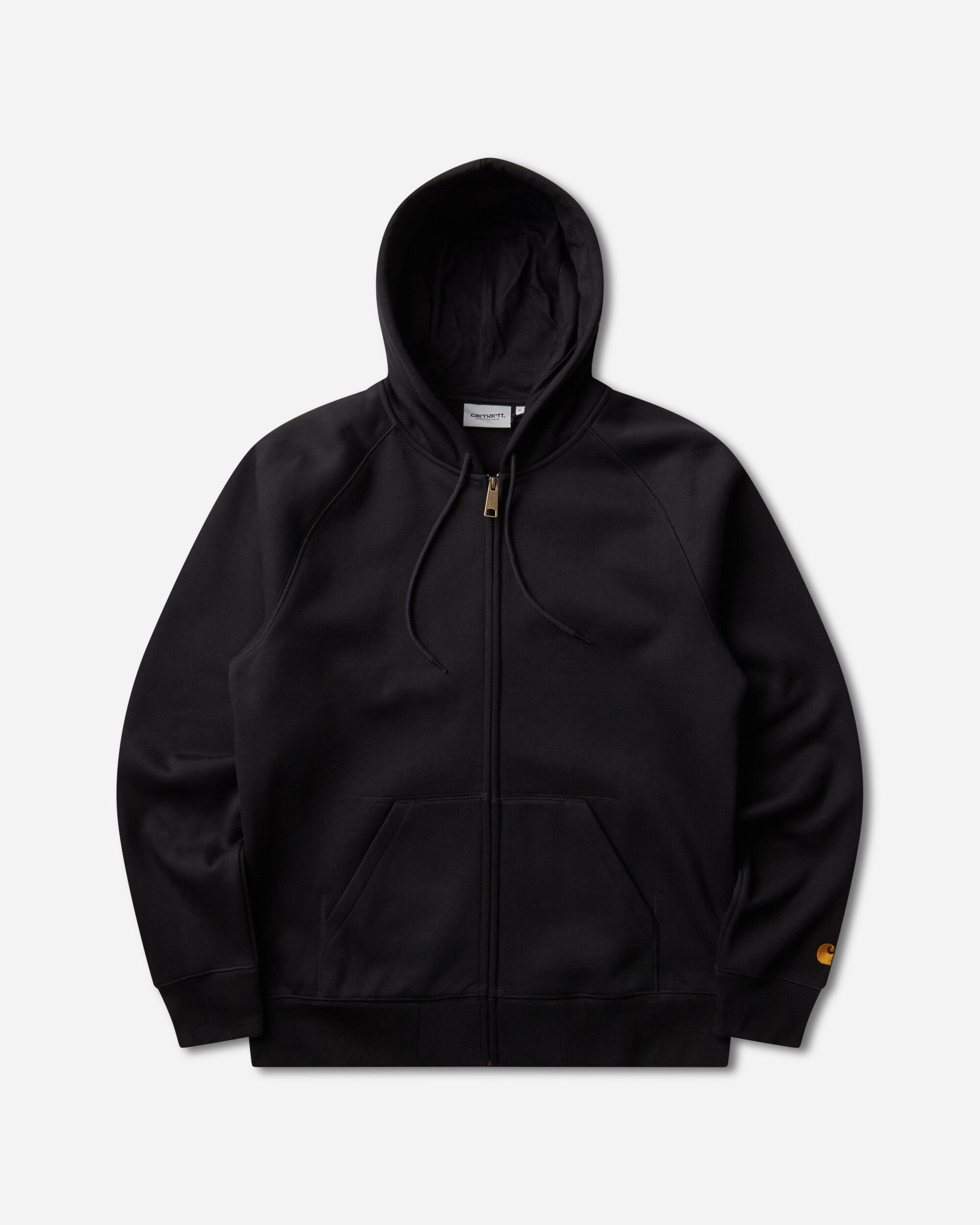 Carhartt WIP Men's Hooded Chase Jacket Black / Gold