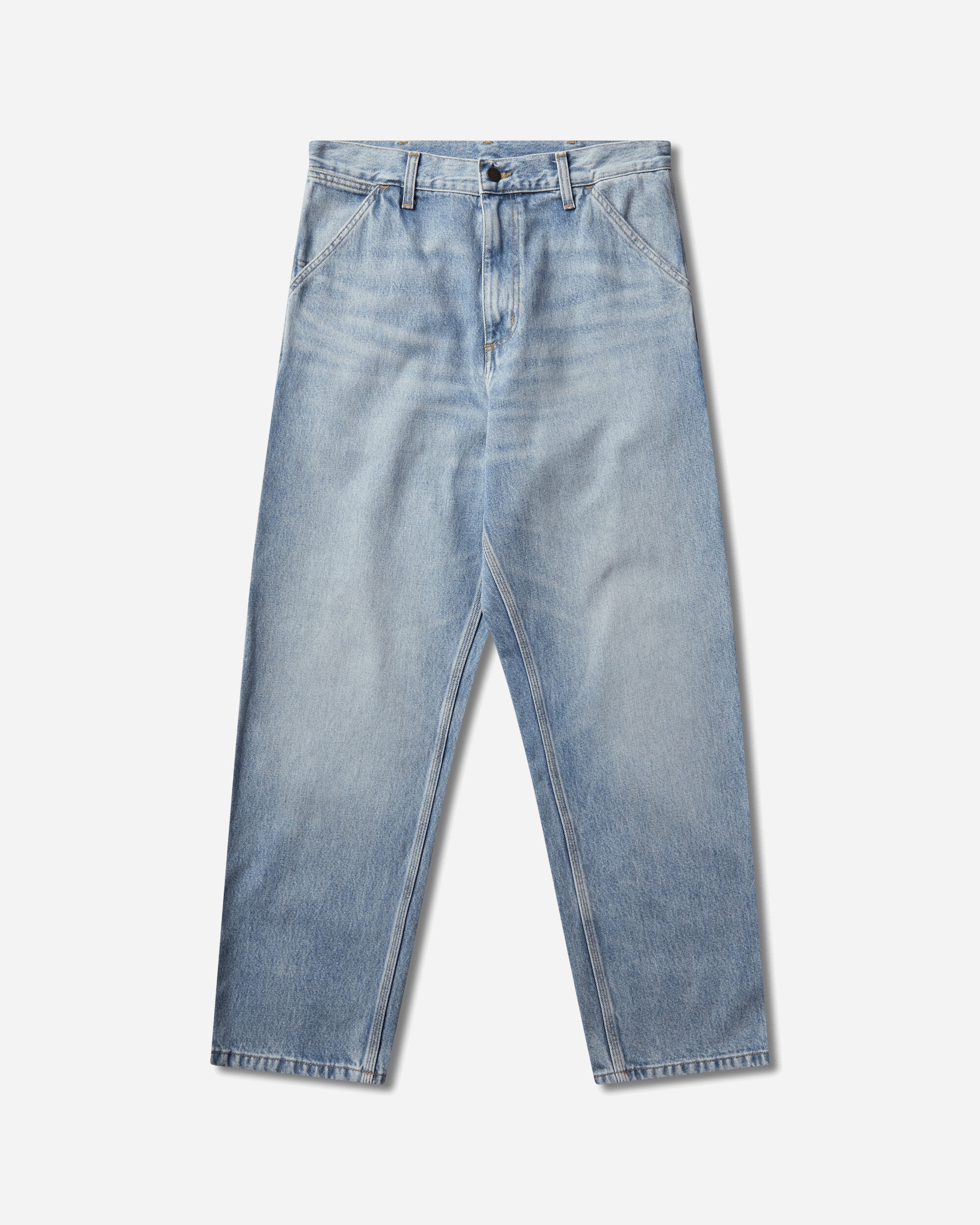 Carhartt WIP Men's Single Knee Pants Blue (Heavy Worn Bleached)