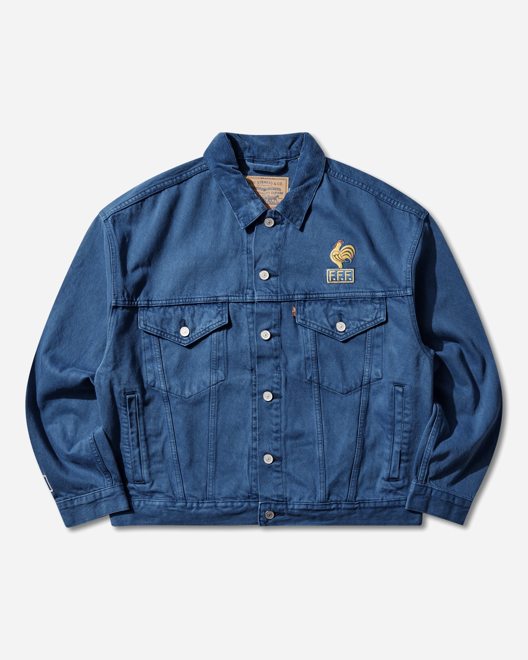Levi's Men's France Football Type III Trucker Jacket Blue