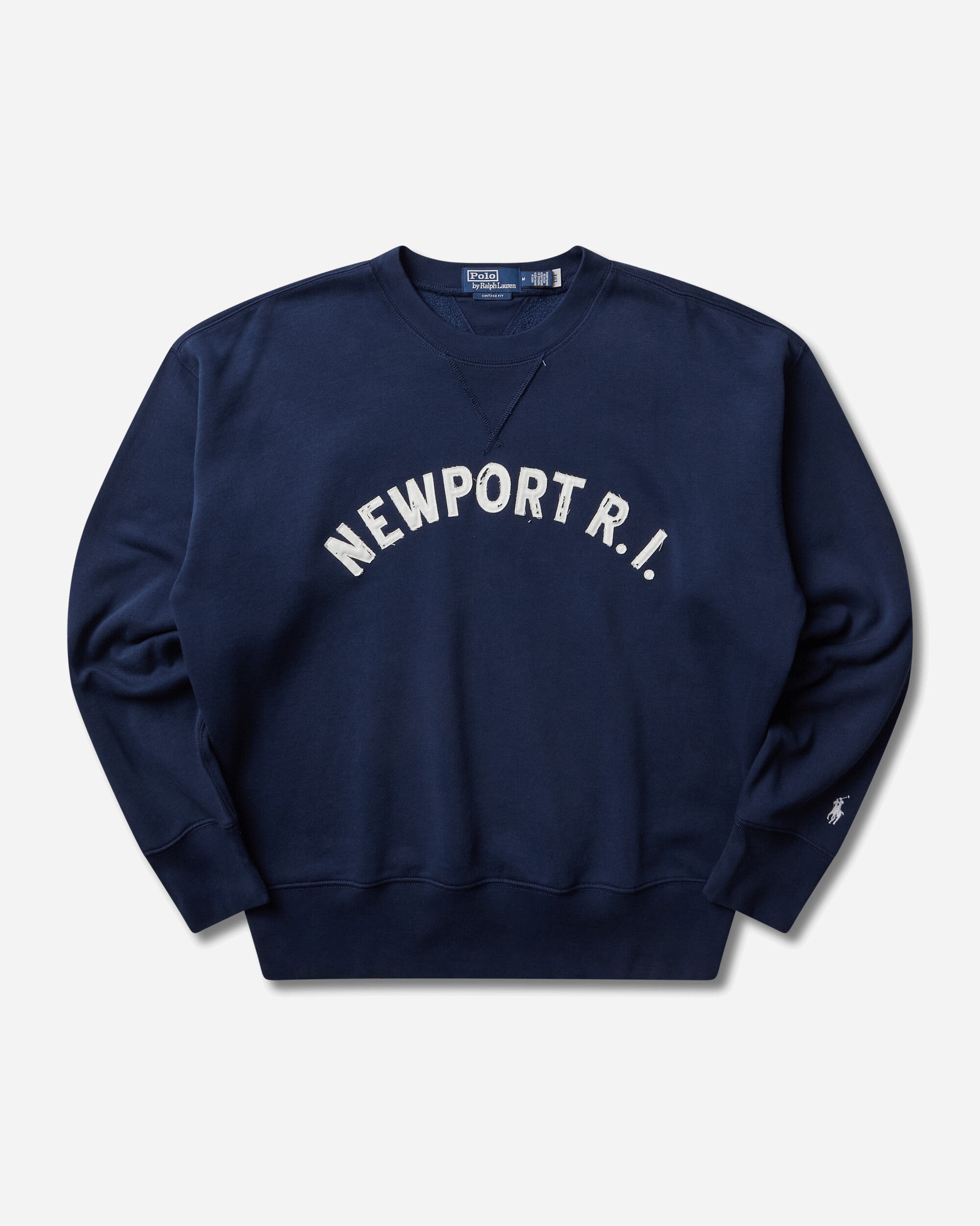 Polo Ralph Lauren Men's Vintage Fit Fleece Graphic Sweatshirt Newport Navy