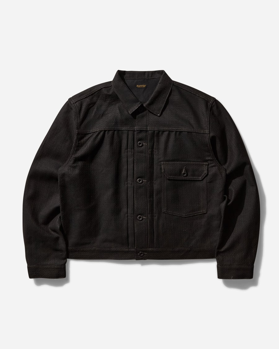 KAPITAL Men's Century Denim No.9 1st Jacket Mud Dye