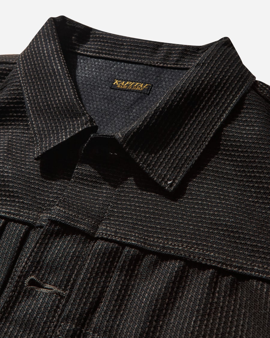 KAPITAL Men's Century Denim No.9 1st Jacket Mud Dye, view 3