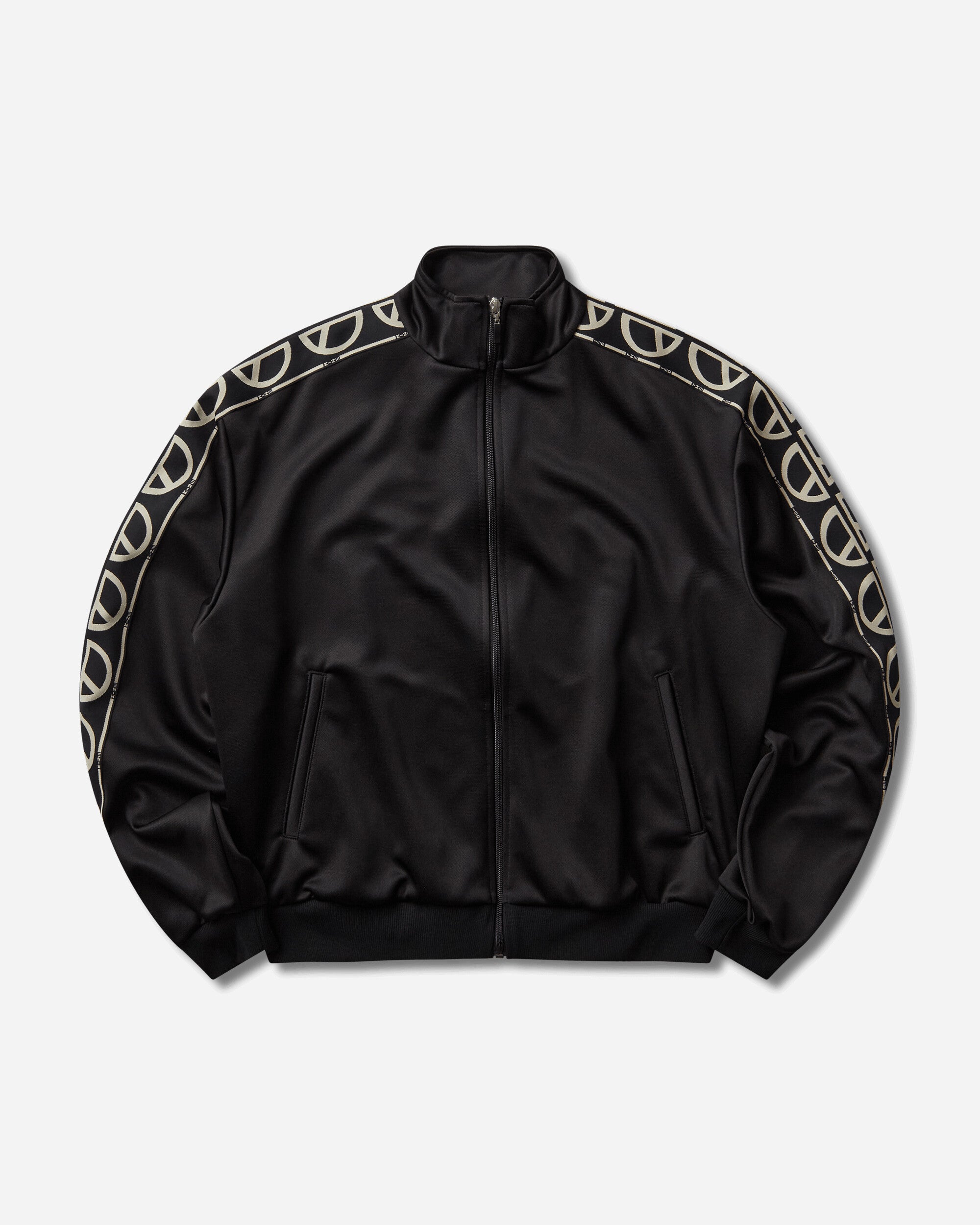 KAPITAL Men's Smooth Jersey TH.D.D. Track Jacket Black