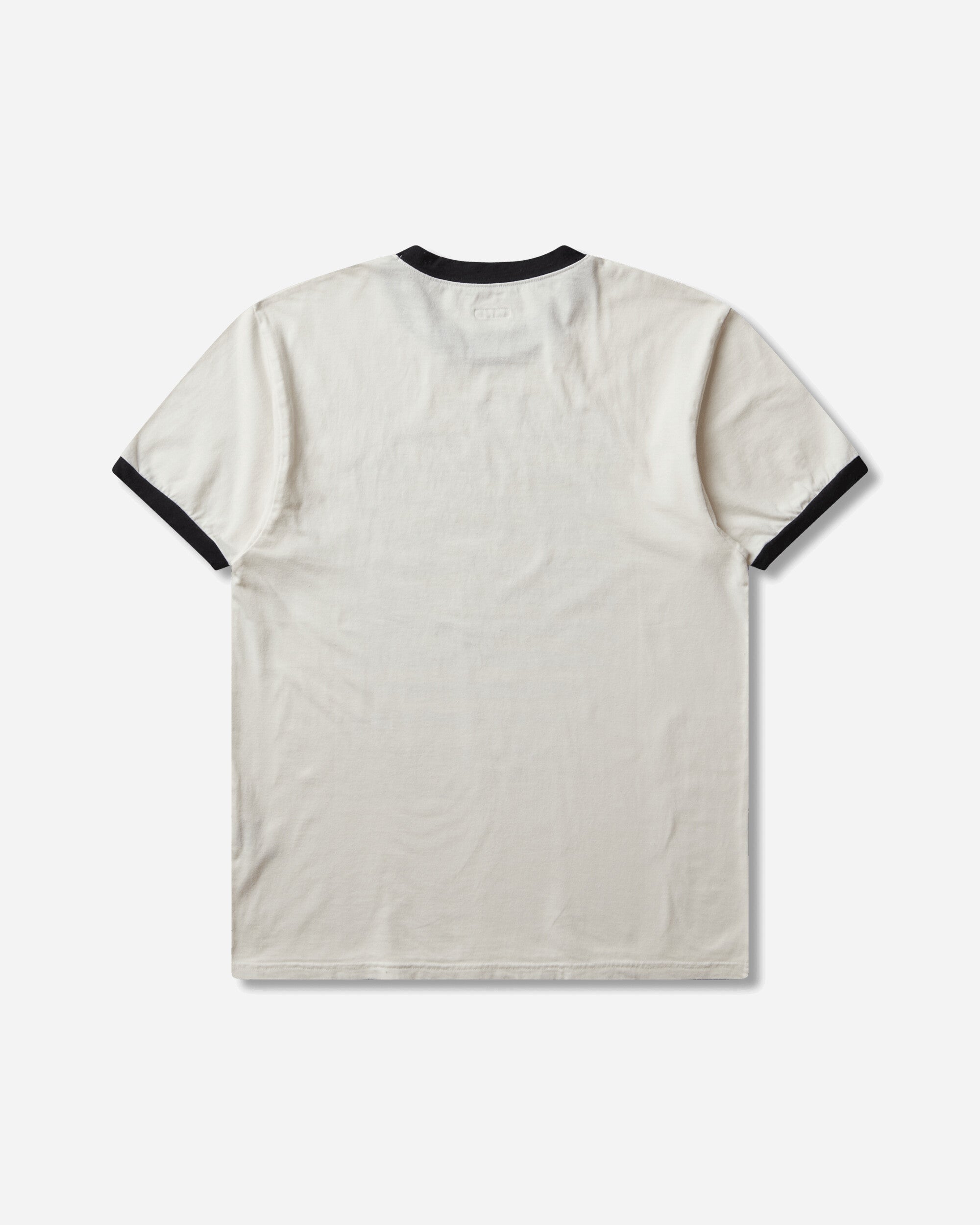 KAPITAL Men's 20/-Jersey Ringer T-Shirt (Boro Elegy) Ecru, view 2